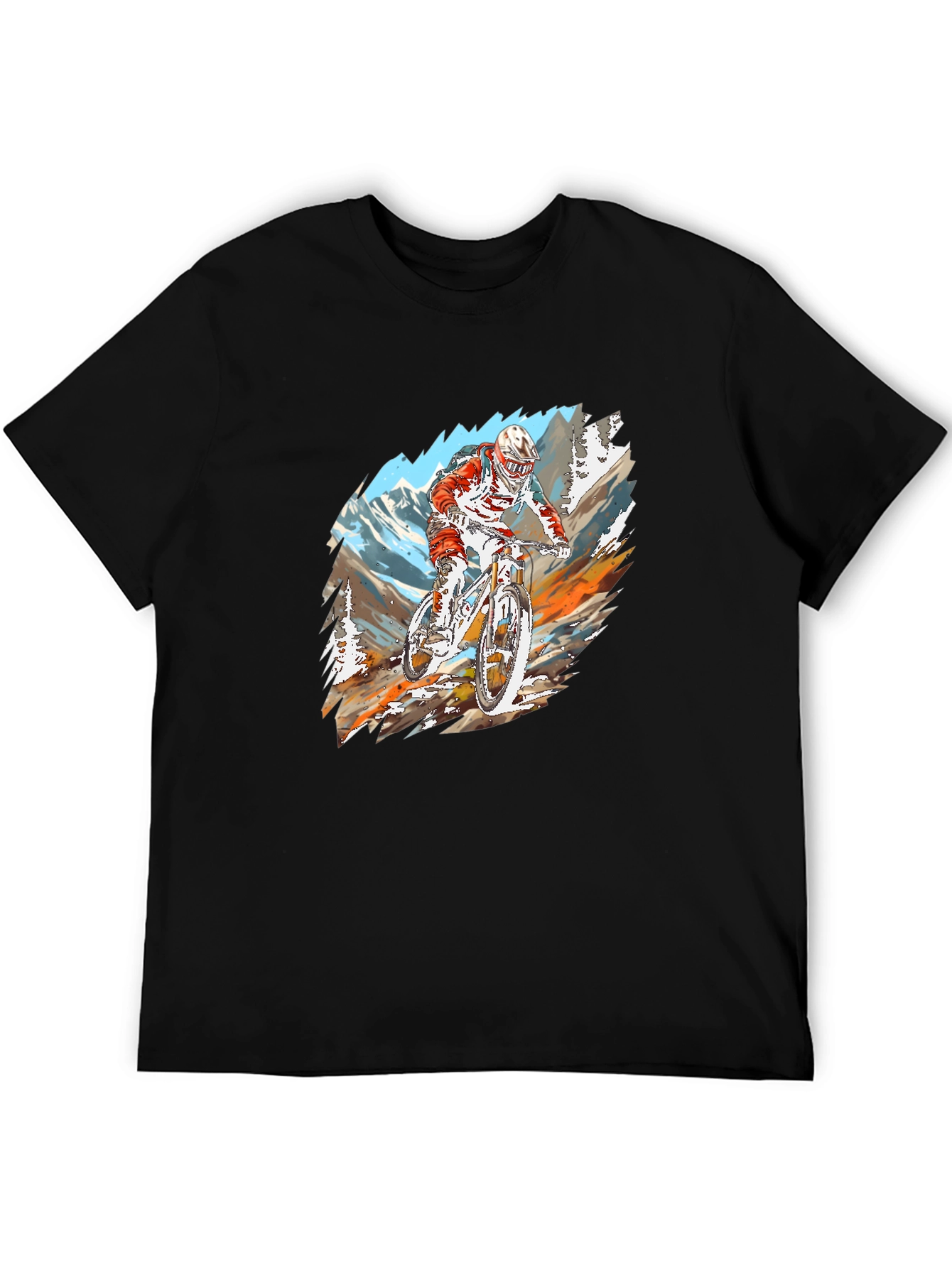 Mountain Bike Rider Graphic T-Shirt