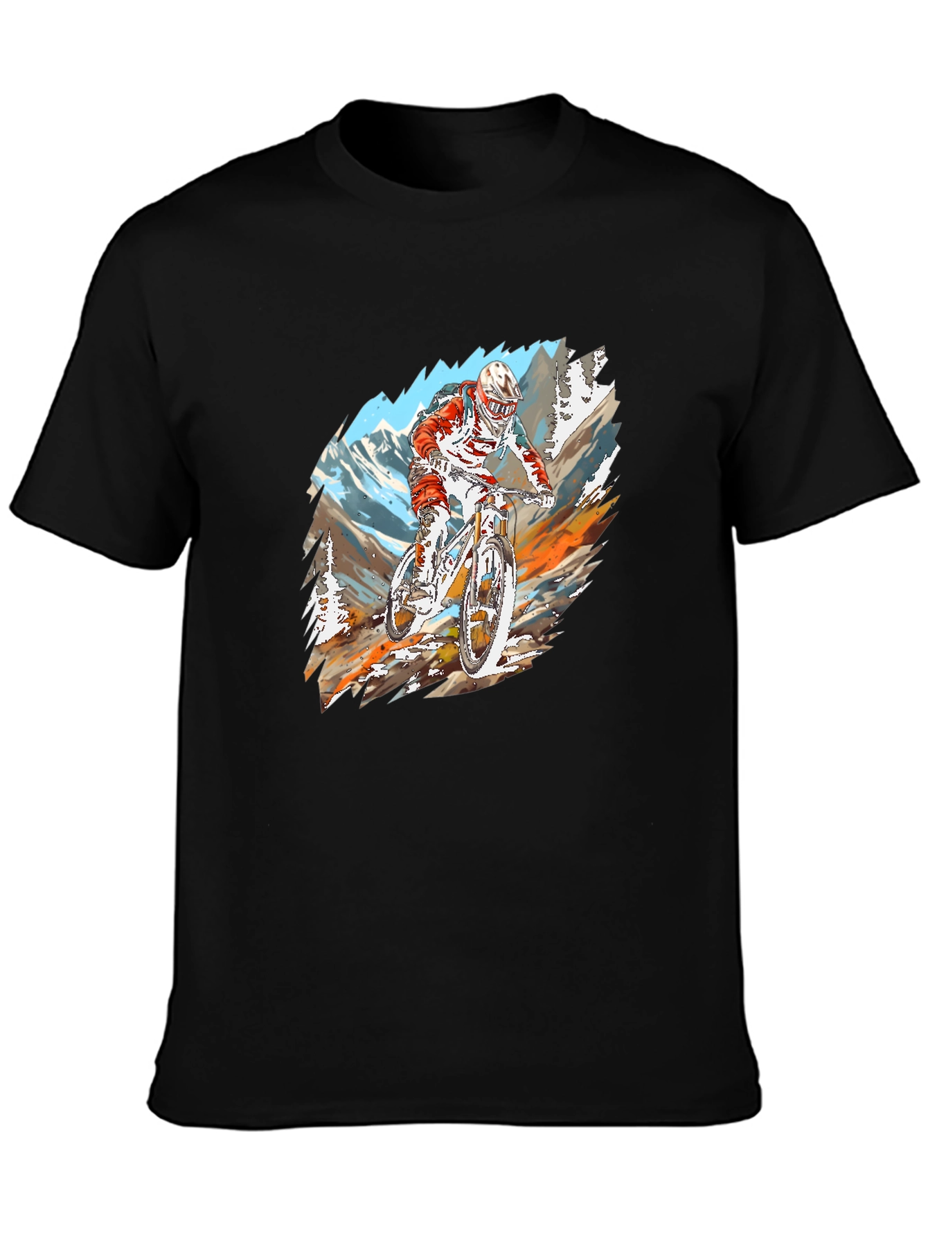 Mountain Bike Rider Graphic T-Shirt