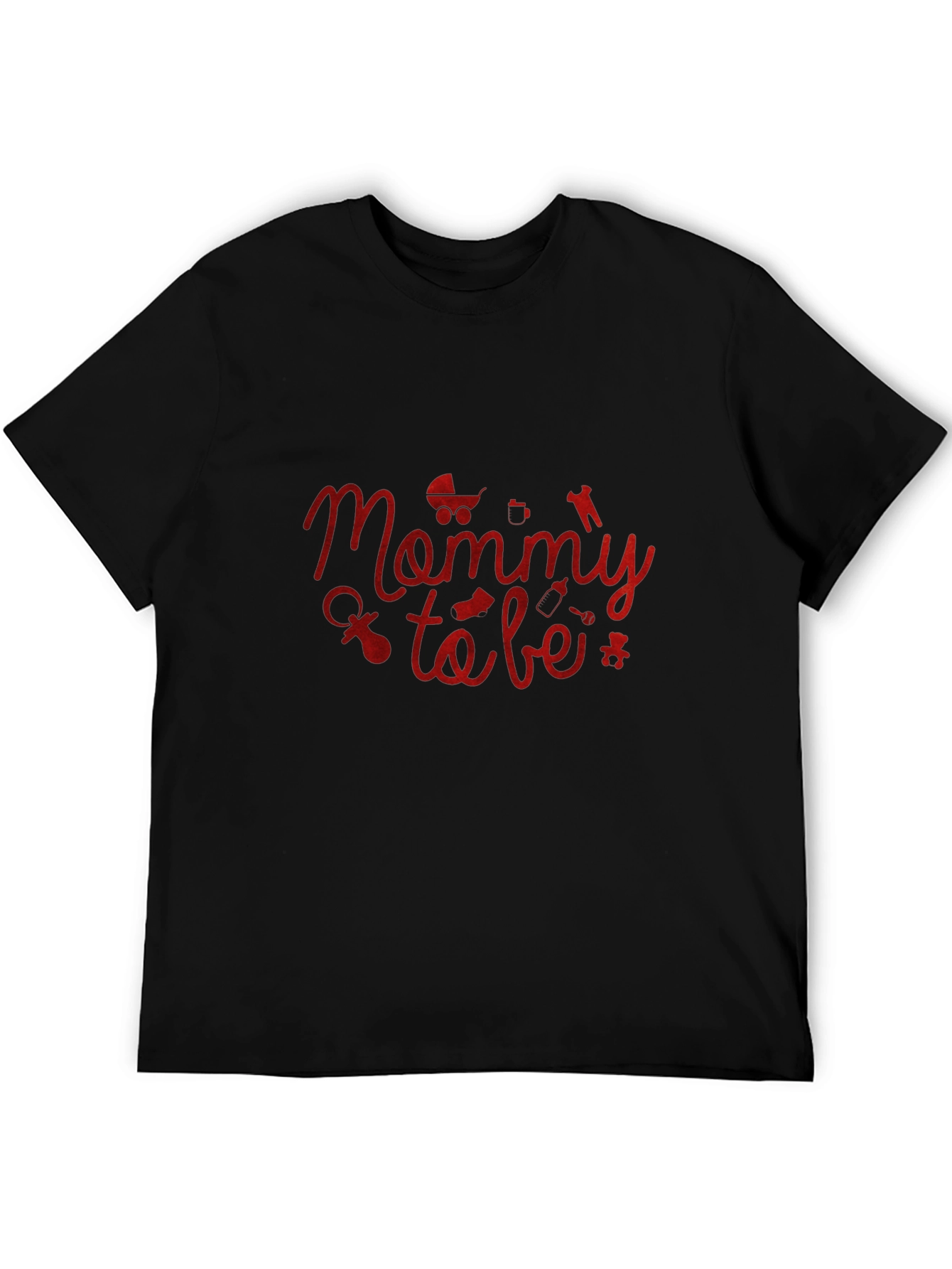 Mommy To Be Graphic Tee - Black Unisex Shirt