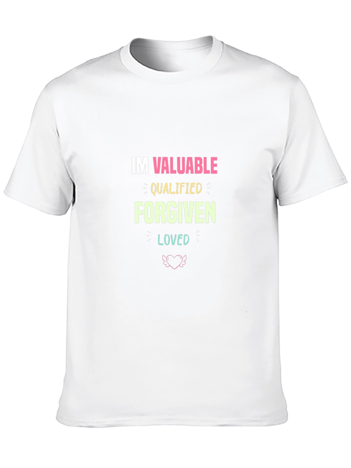 Valuable Qualified Forgiven Loved Graphic T-Shirt