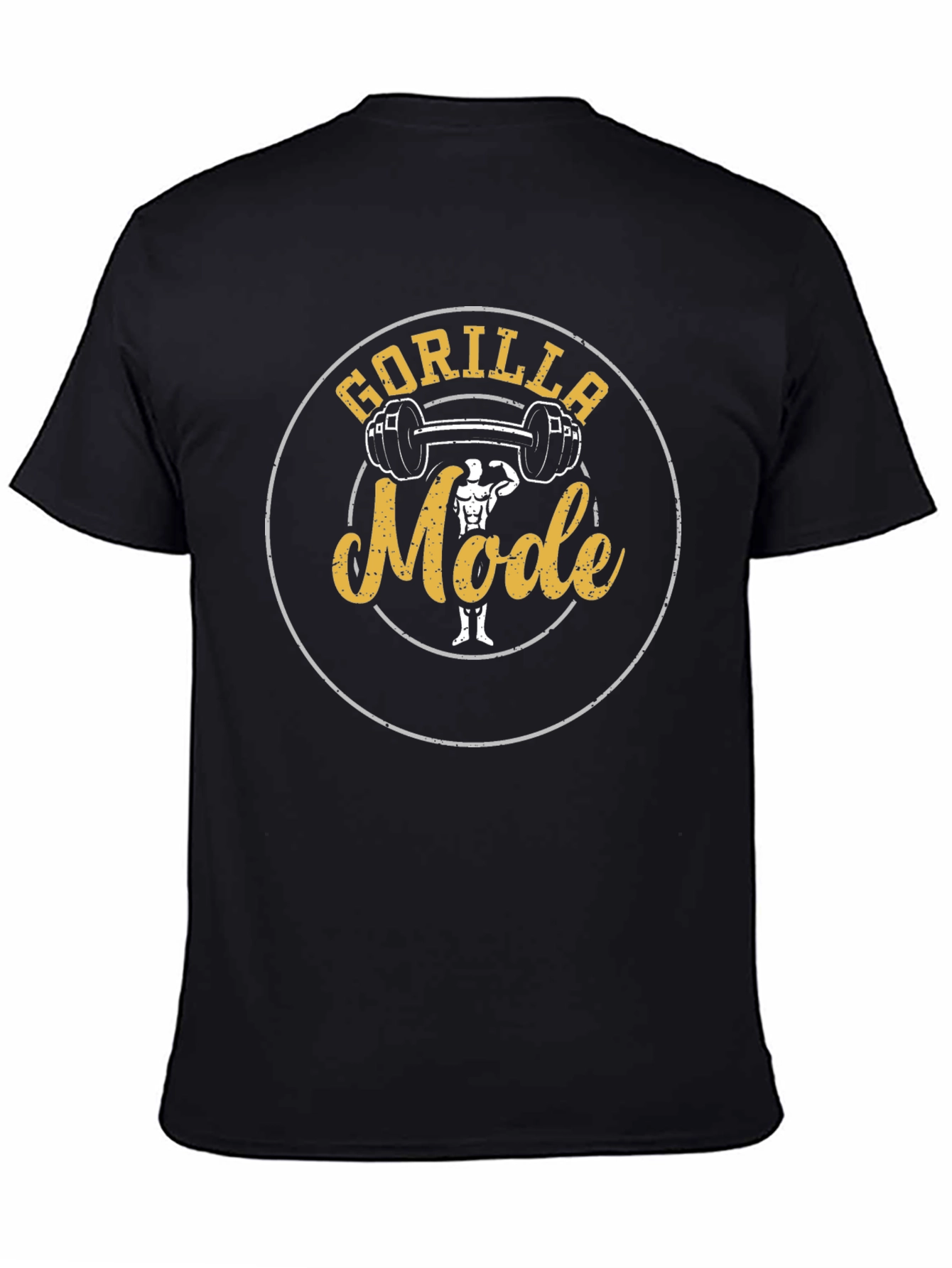 Gorilla Mode Gym T-Shirt - Black