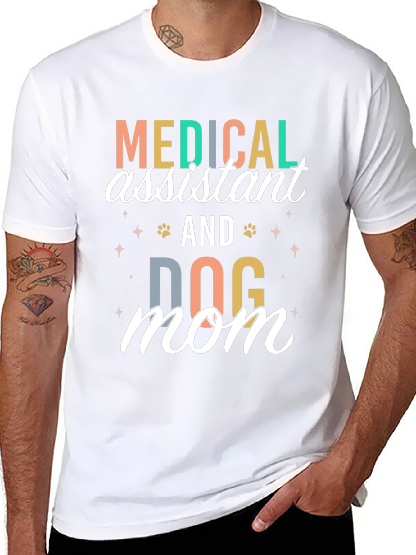 Medical Assistant Dog Mom T-Shirt