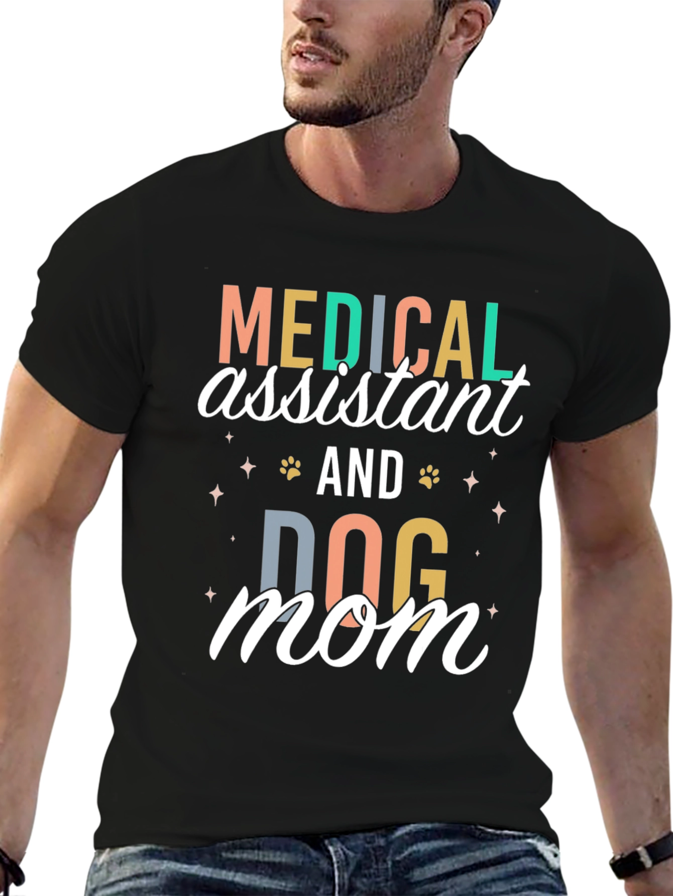 Medical Assistant Dog Mom T-Shirt
