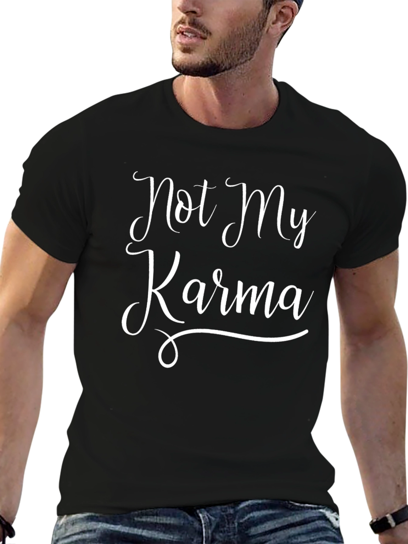 Not My Karma Graphic Tee - Black