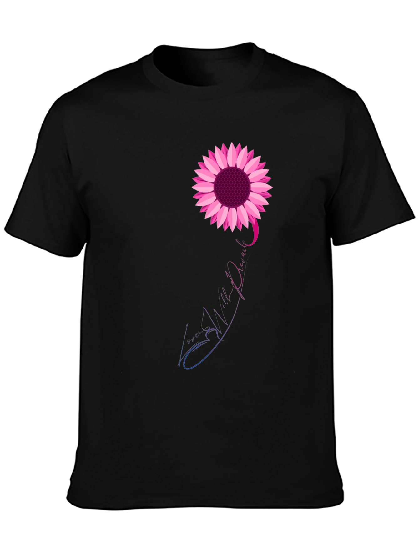 Pink Sunflower Mental Health Awareness T-Shirt