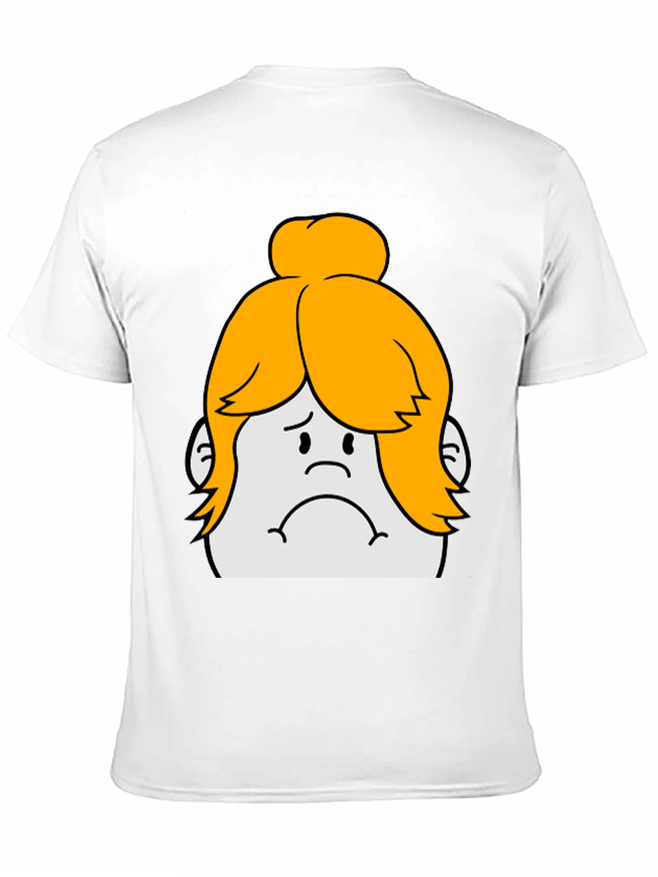 Sad Cartoon Character Graphic Tee