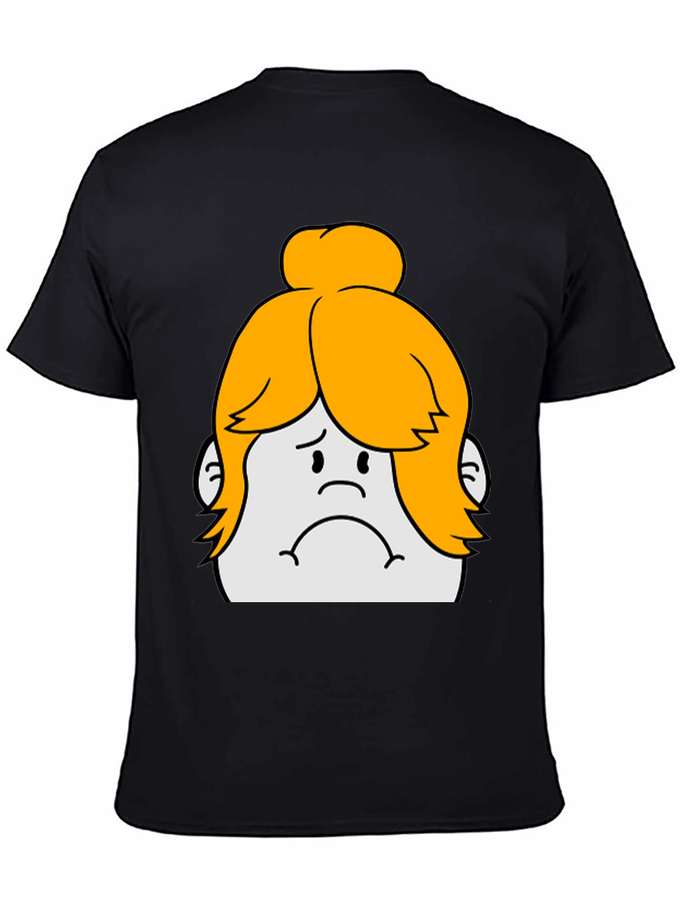 Sad Cartoon Character Graphic Tee