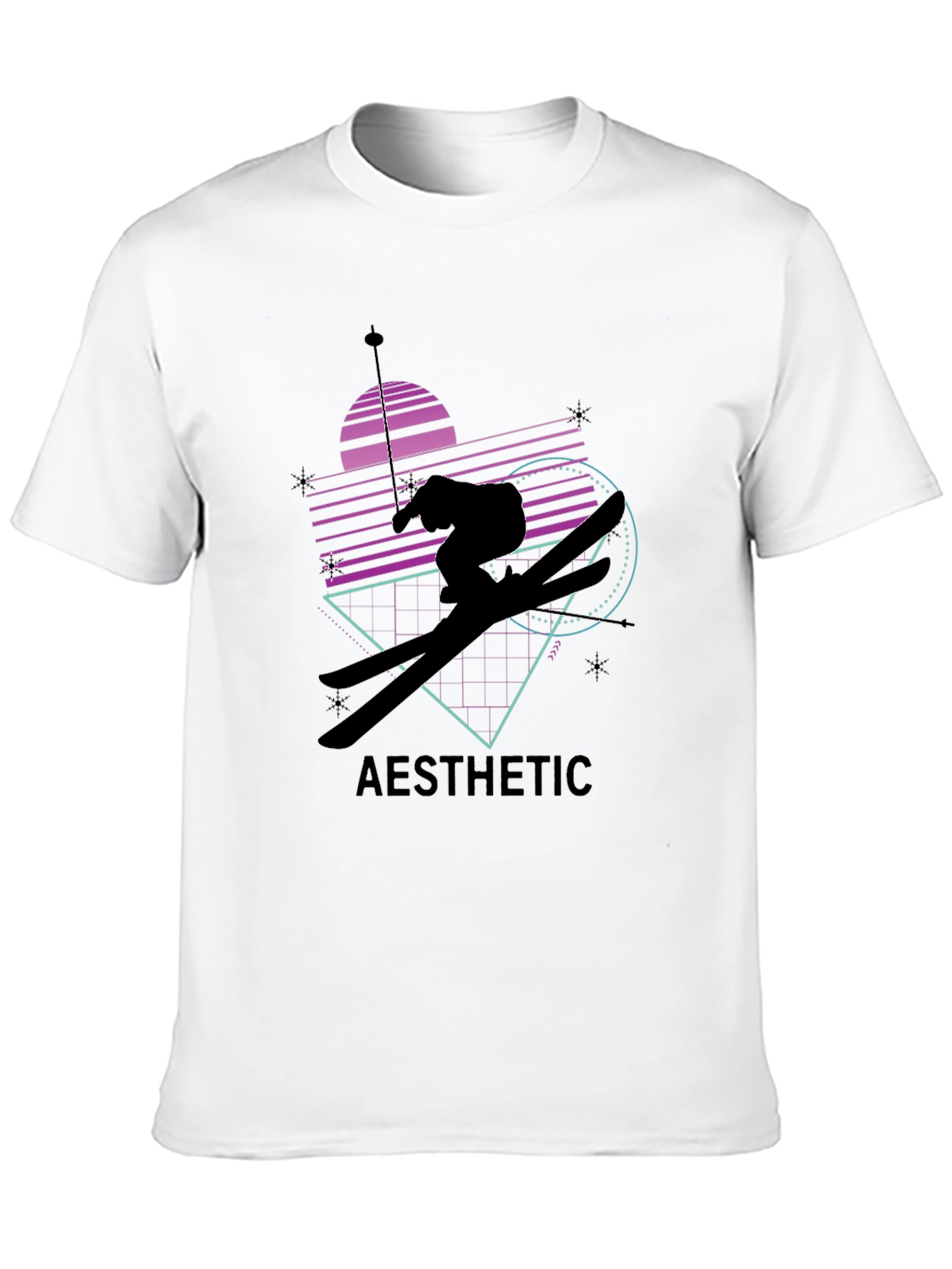 Aesthetic Skiing T-Shirt - Retro Style