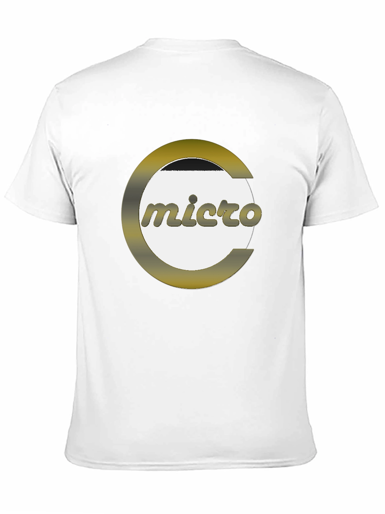 Micro Graphic Print Black T-Shirt - Modern Style
