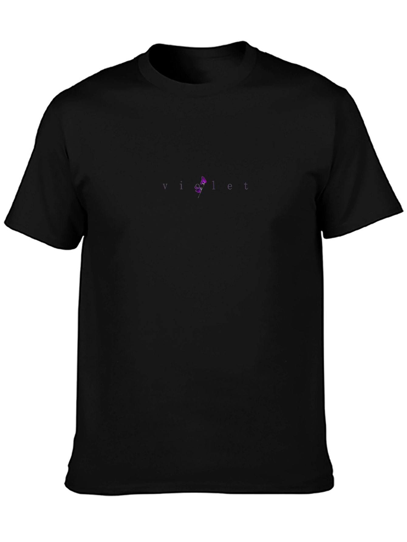 Mens Black Short Sleeve Casual T-Shirt