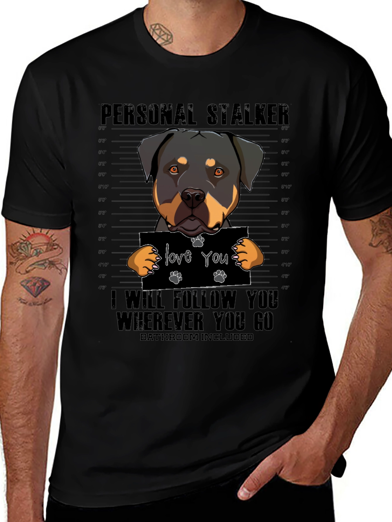 Personal Rottweiler Stalker T-Shirt