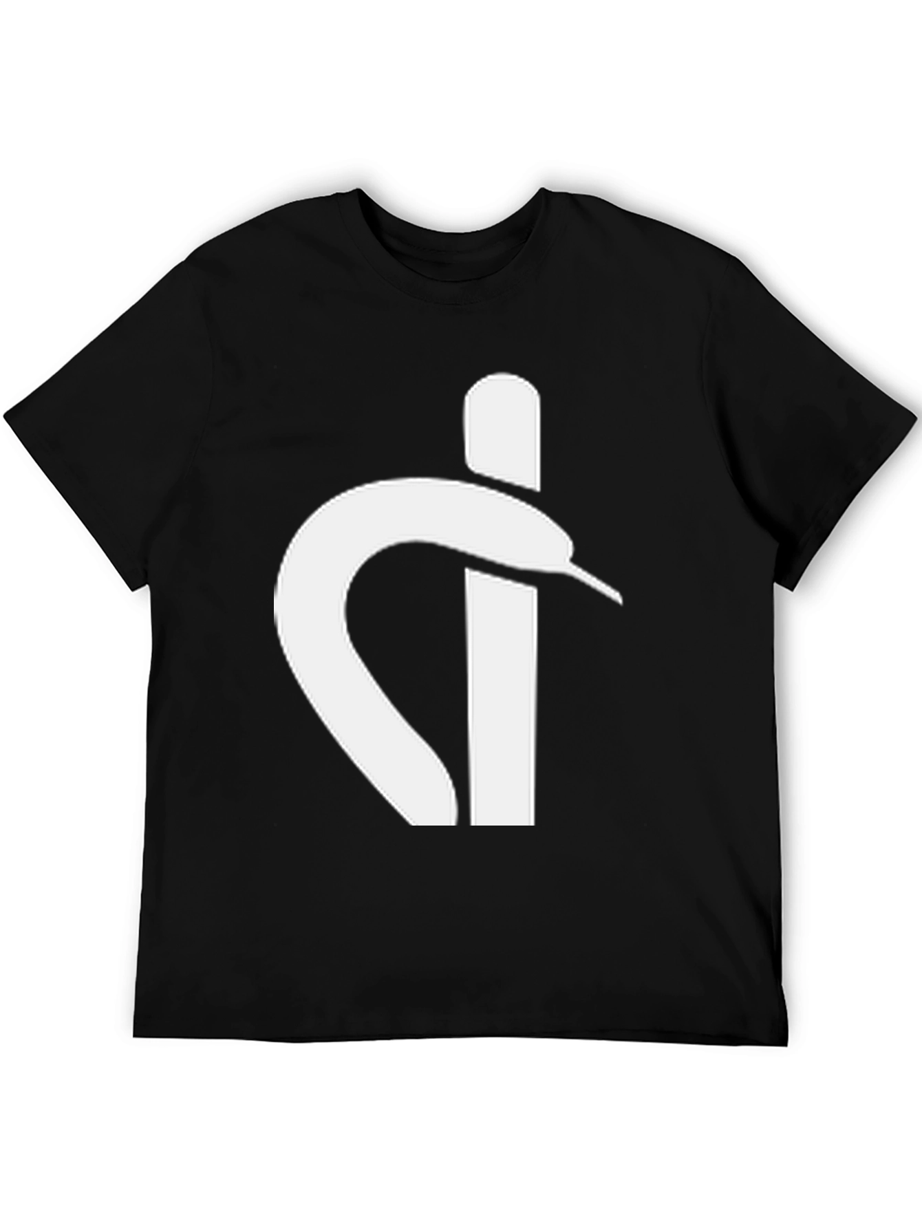 Modern Snake T-Shirt - Black Cotton Blend