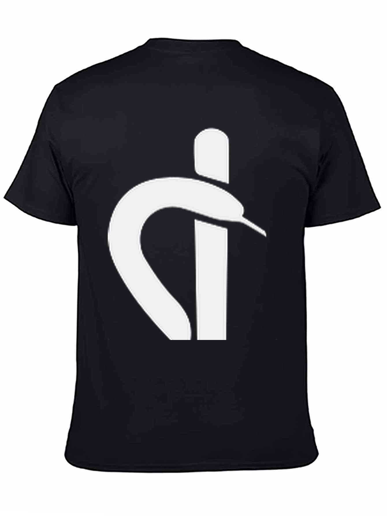 Modern Snake T-Shirt - Black Cotton Blend