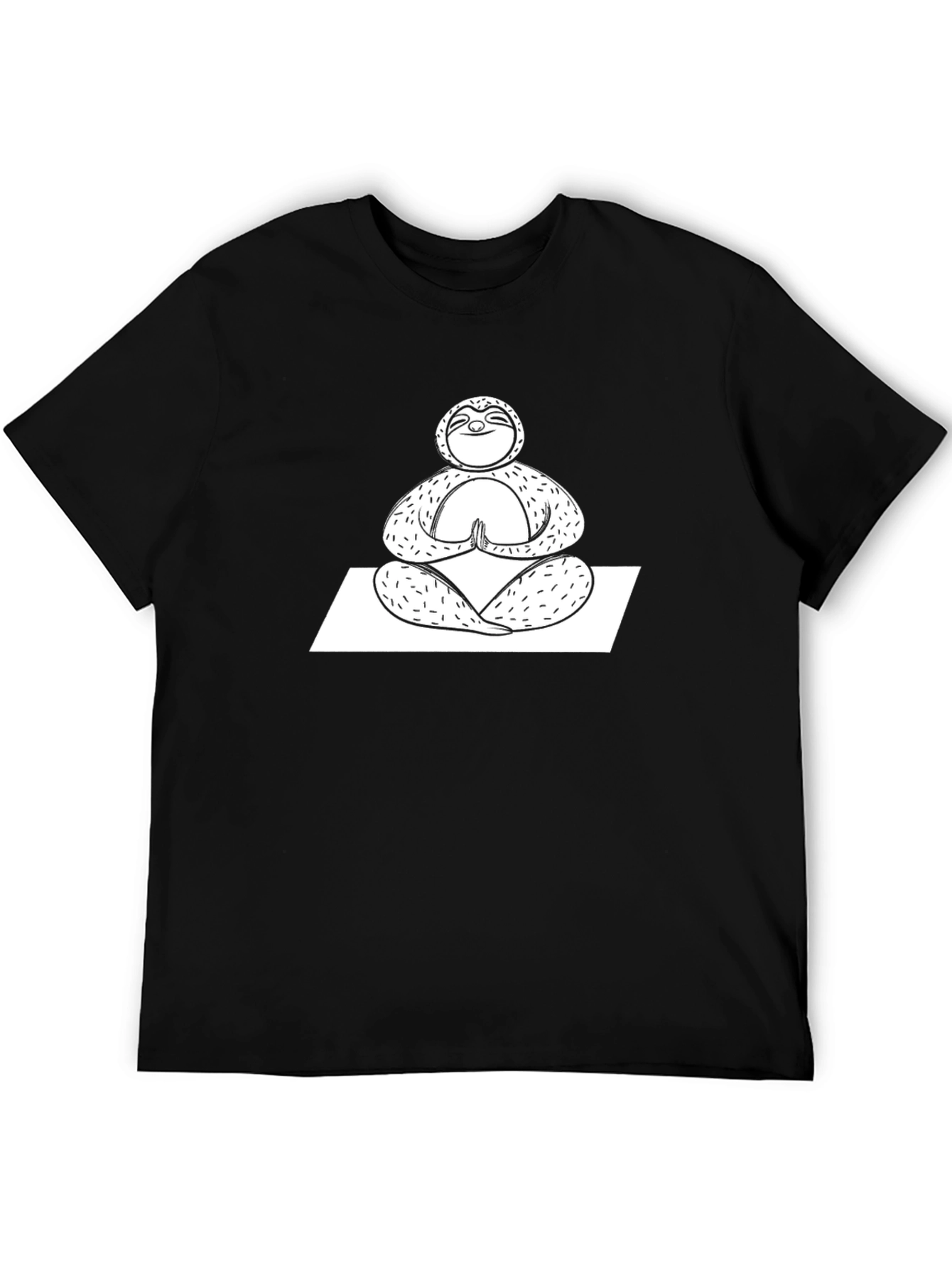 Meditating Sloth Graphic T-Shirt
