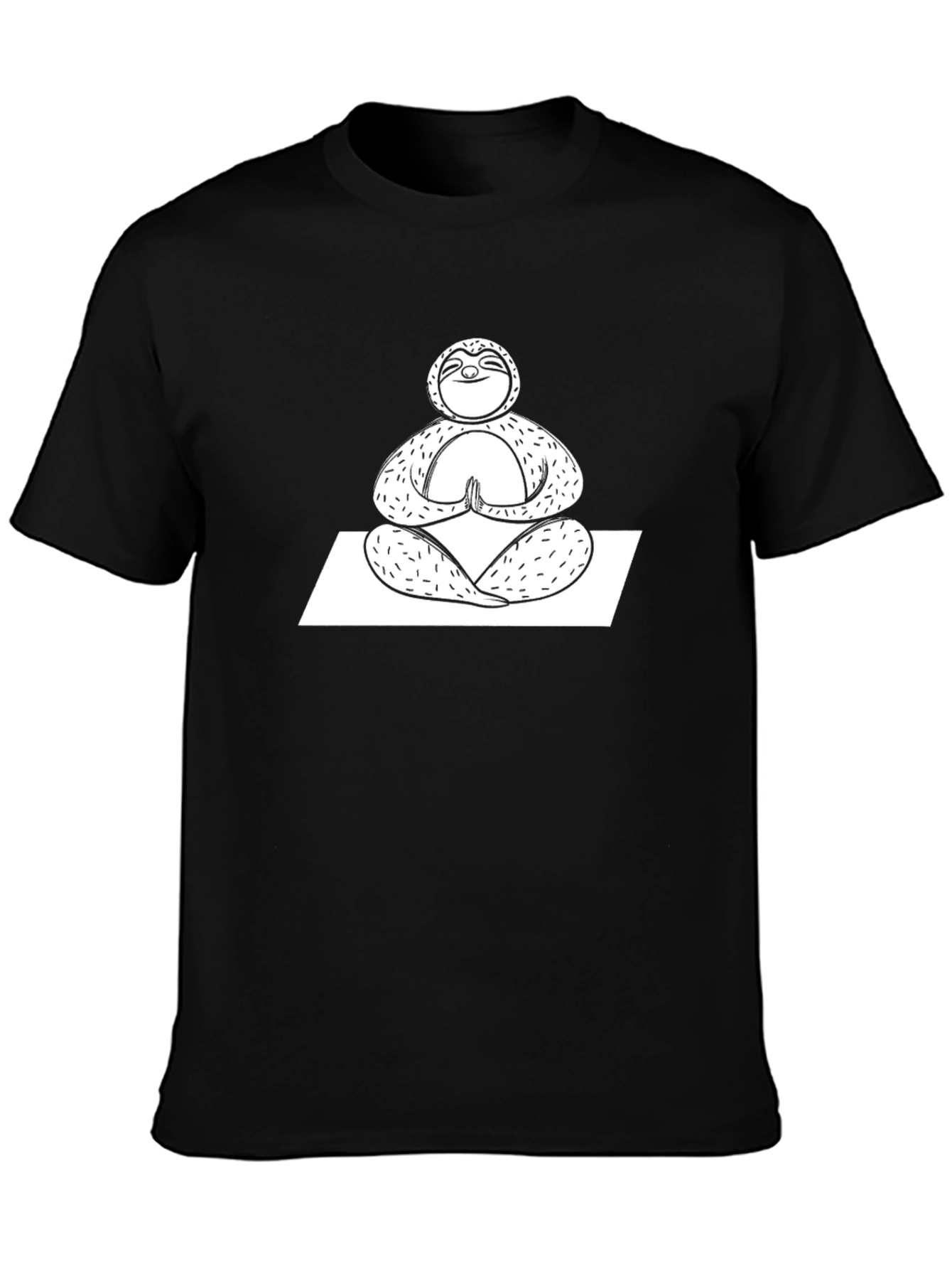 Meditating Sloth Graphic T-Shirt