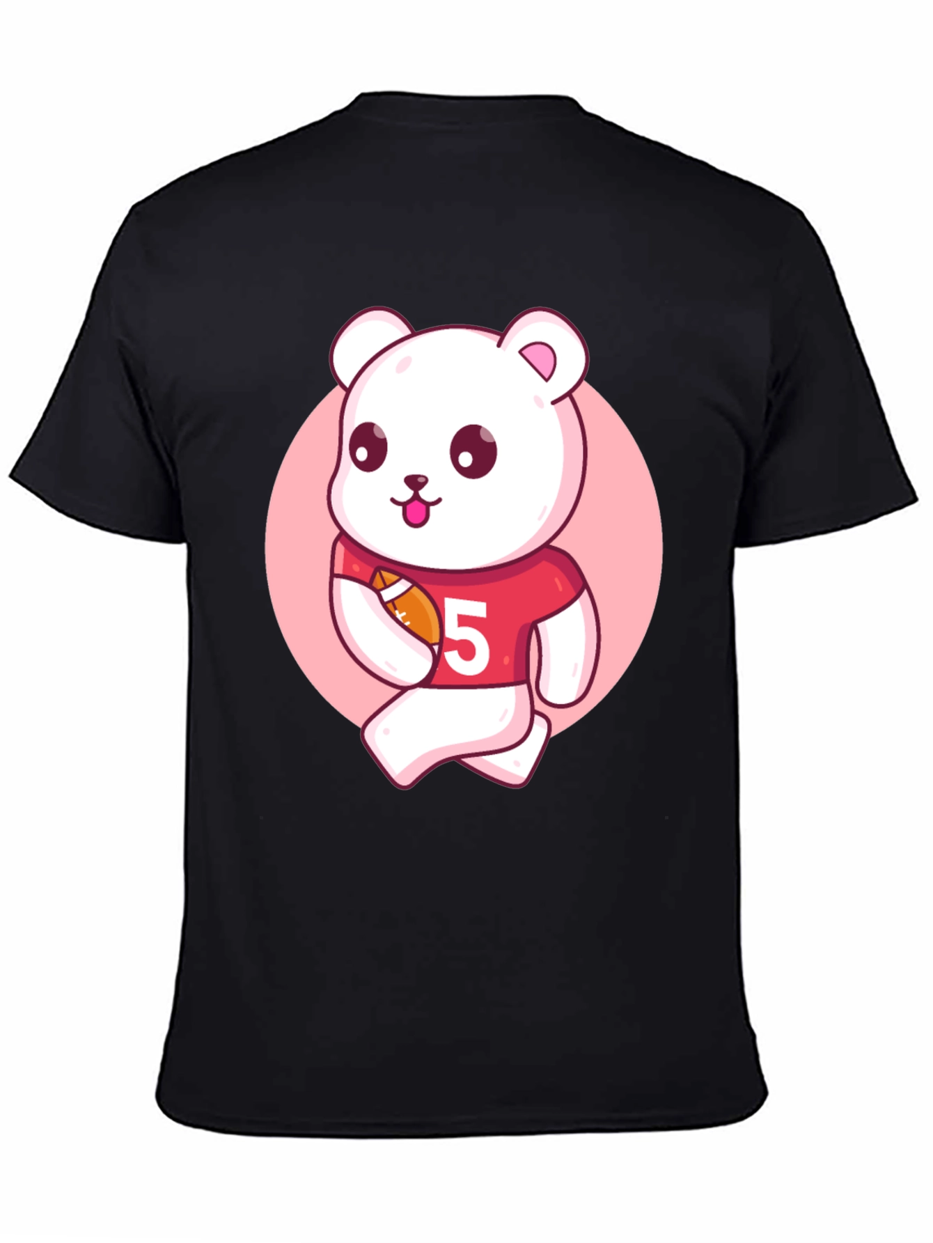Cartoon Bear Football T-Shirt