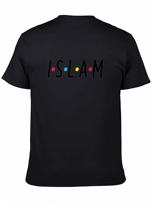 Islam Friends Inspired T-Shirt - Black Cotton Blend