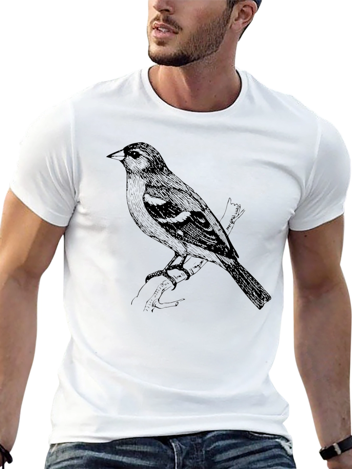 Black Bird Graphic Tee - Mens Style