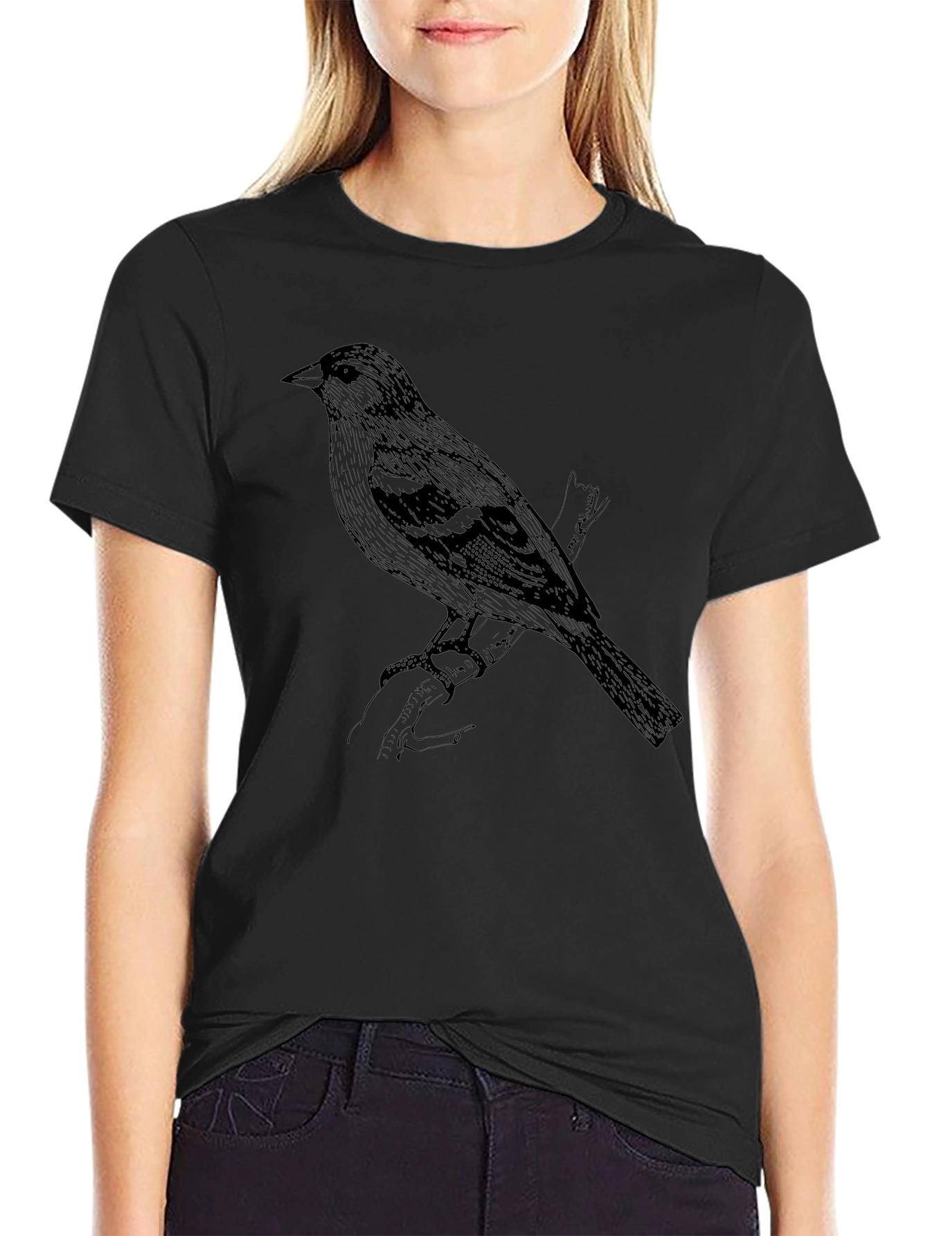 Black Bird Graphic Tee - Mens Style