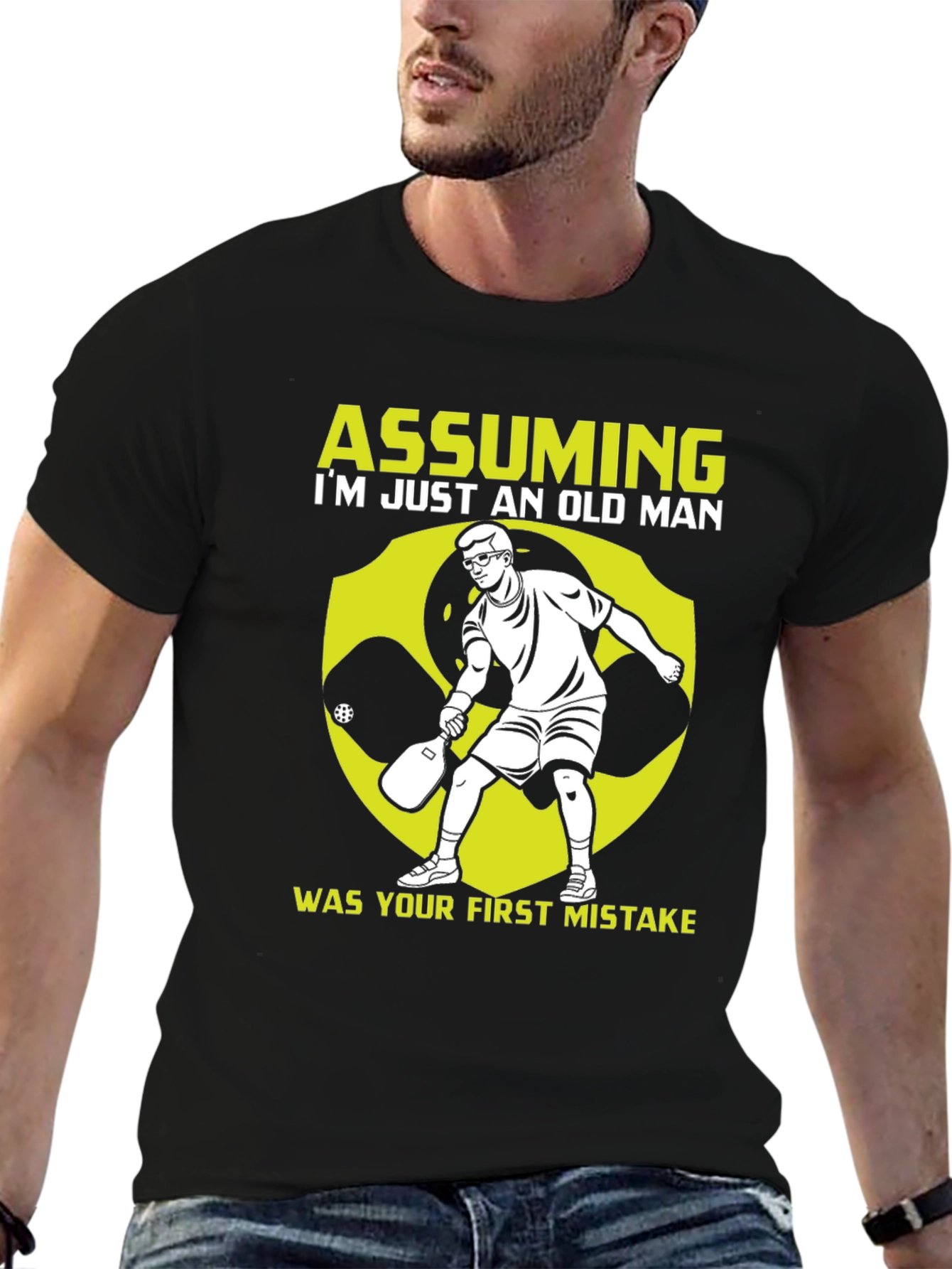 Funny Old Man Pickleball T-Shirt
