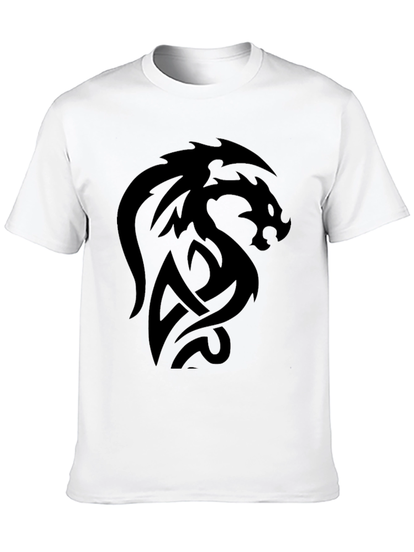 Dragon Graphic Black T-Shirt - Mens Short Sleeve