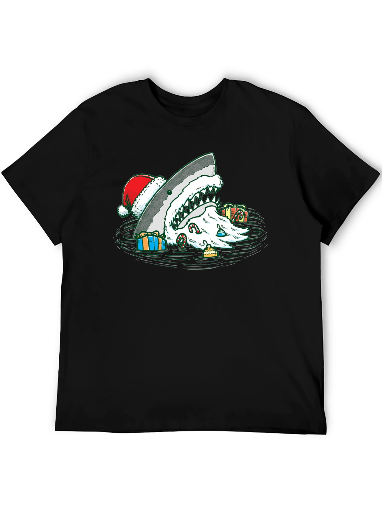 Christmas Shark Santa T-Shirt