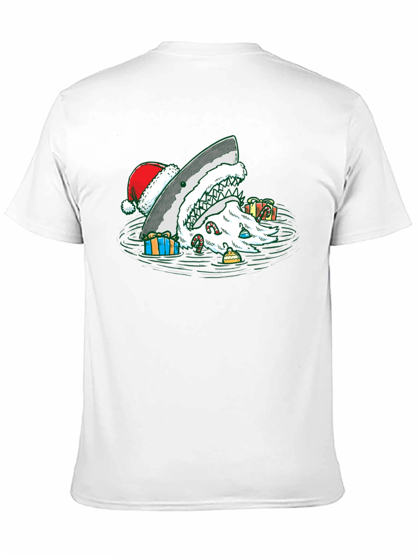 Christmas Shark Santa T-Shirt