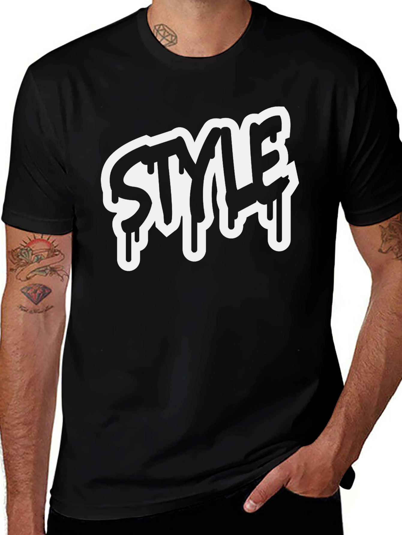 Stylish Black T-Shirt with STYLE Print