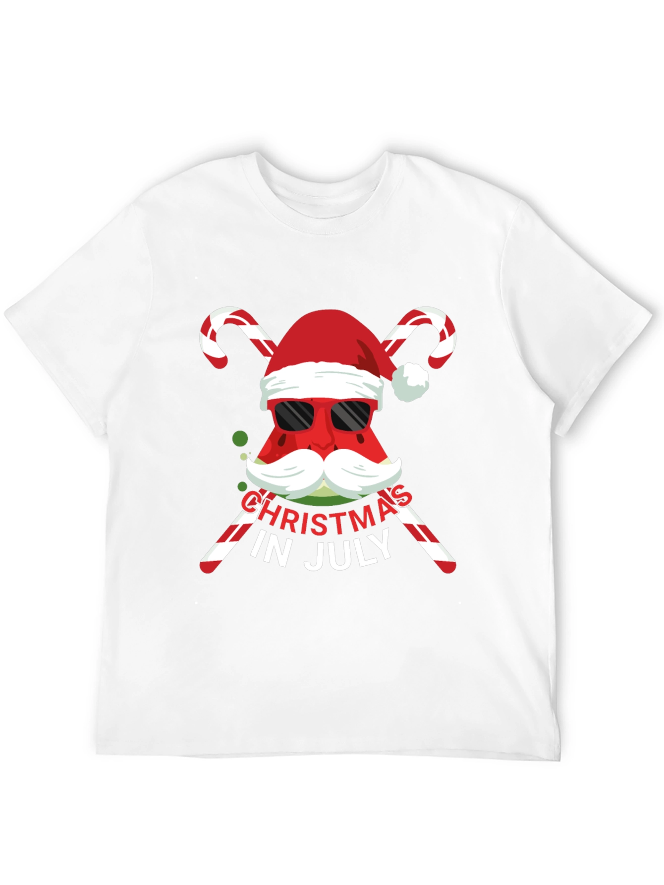 Christmas in July Watermelon Santa T-Shirt