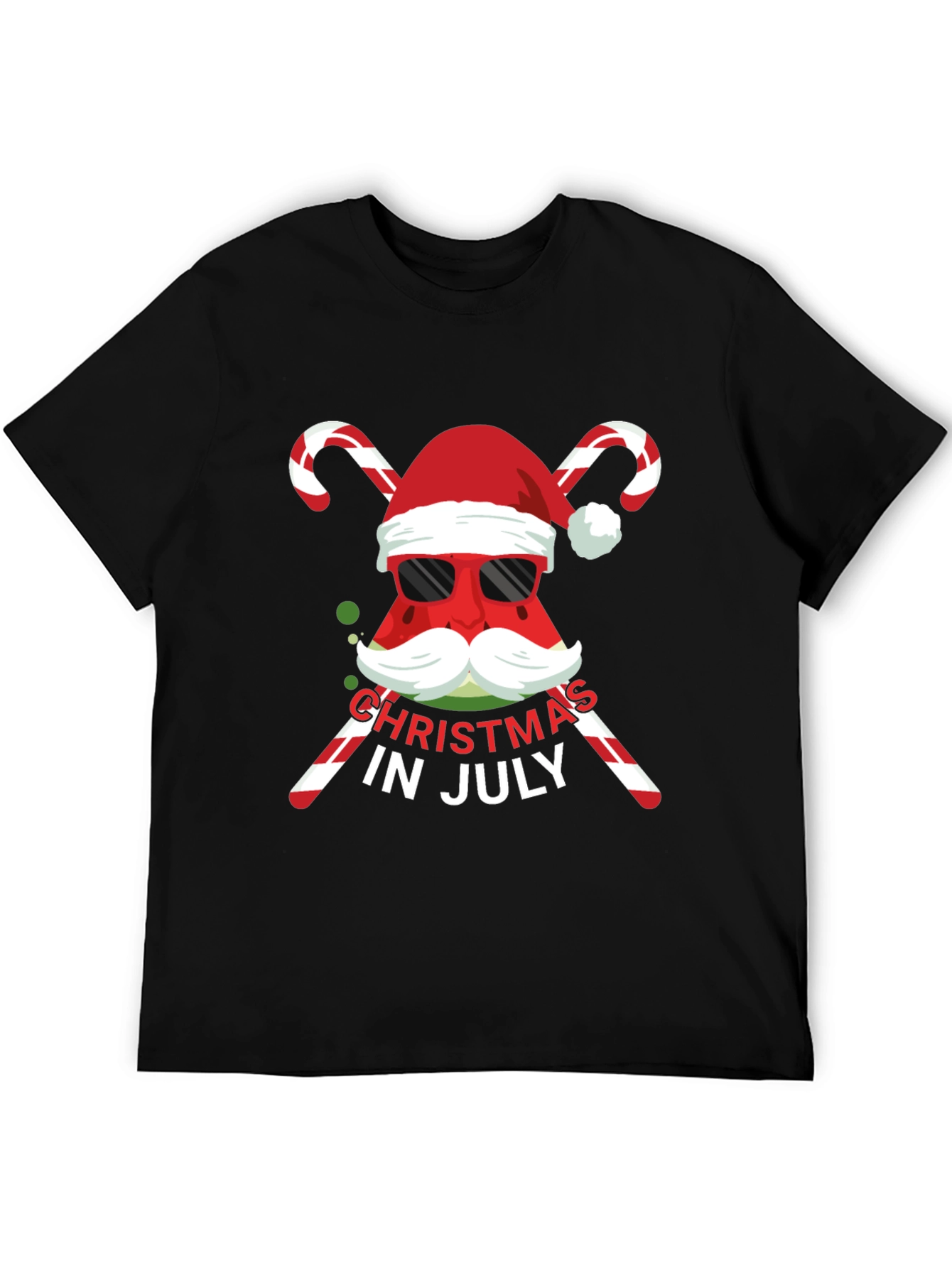 Christmas in July Watermelon Santa T-Shirt