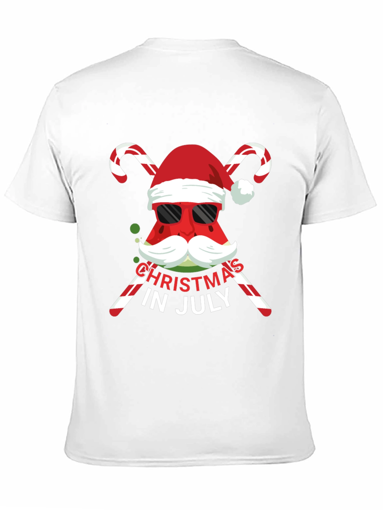 Christmas in July Watermelon Santa T-Shirt