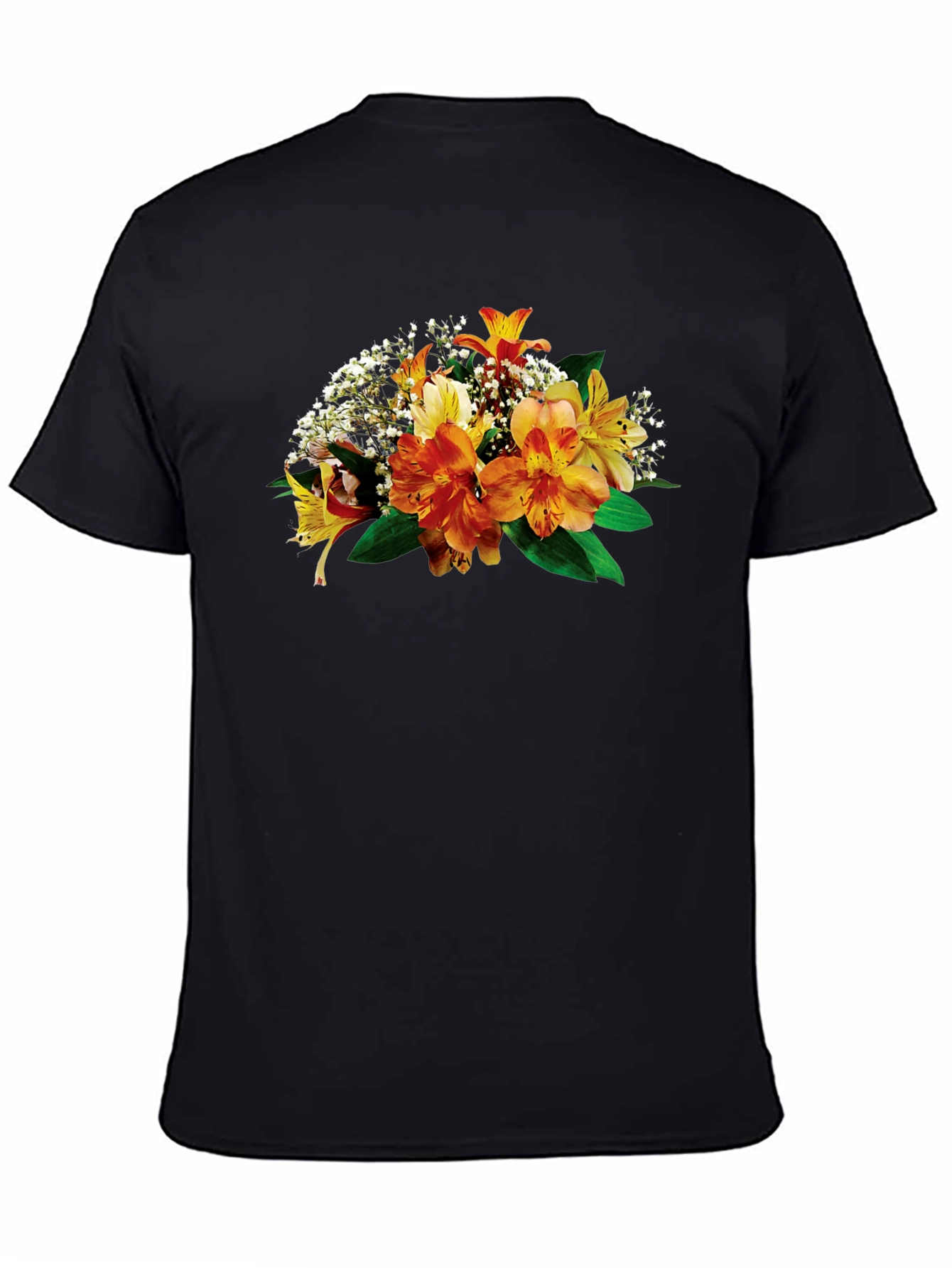 Floral Print Crew Neck T-Shirt