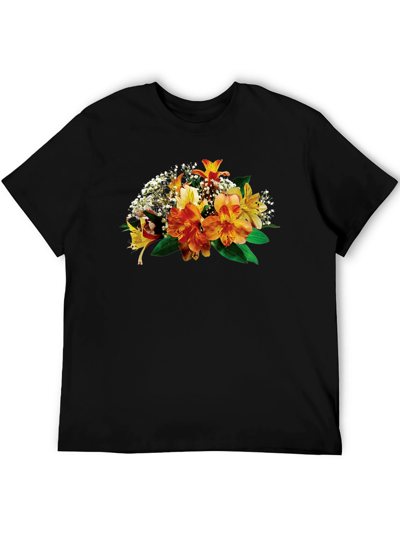 Floral Print Crew Neck T-Shirt