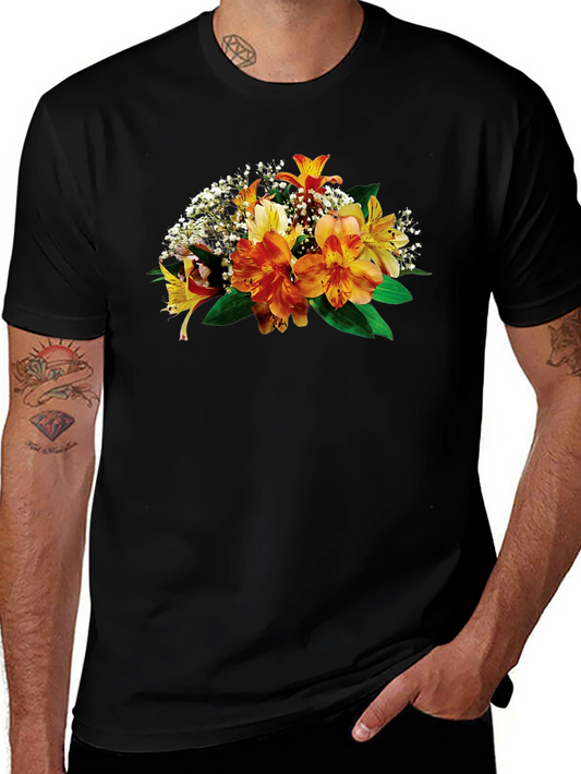 Floral Print Crew Neck T-Shirt