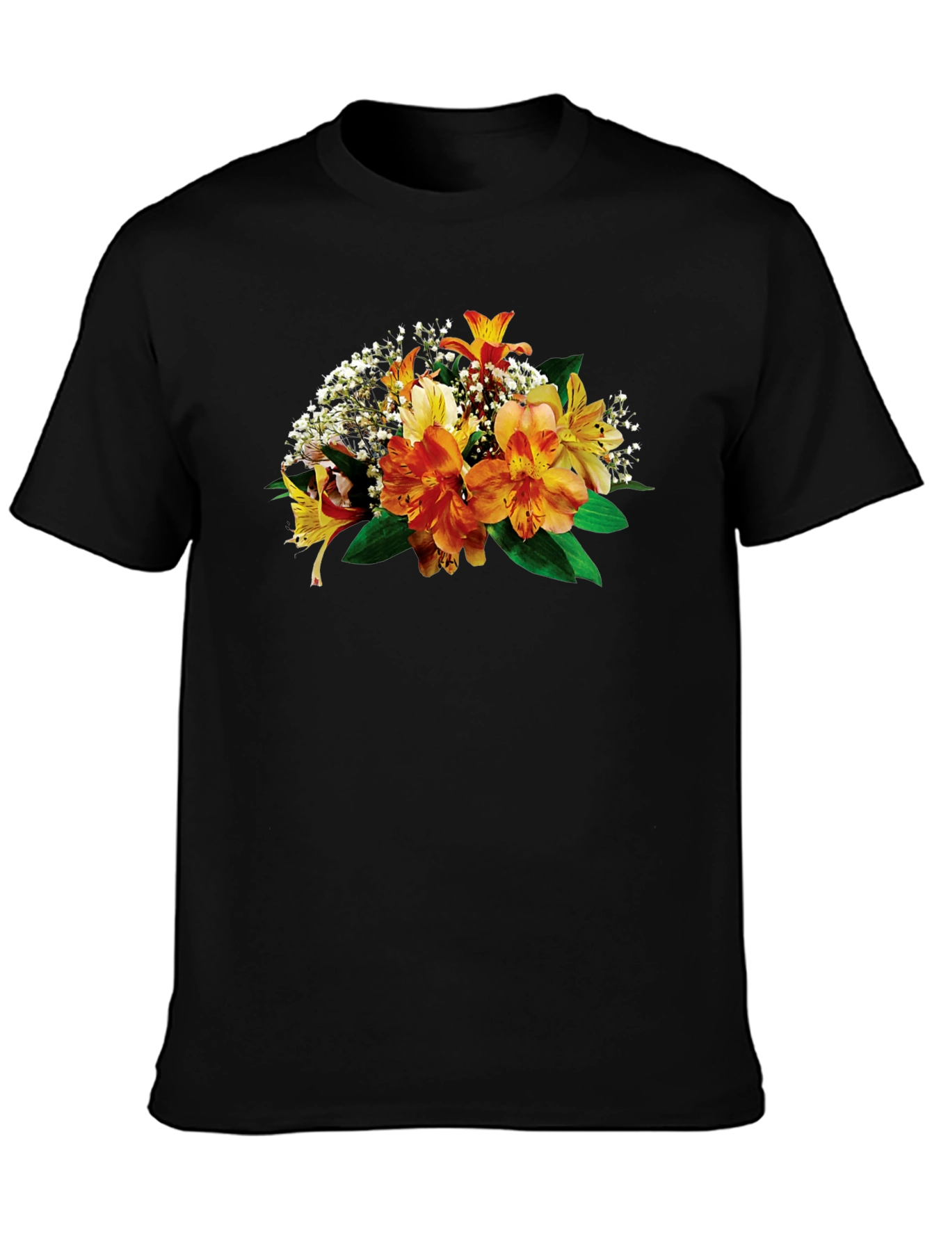 Floral Print Crew Neck T-Shirt