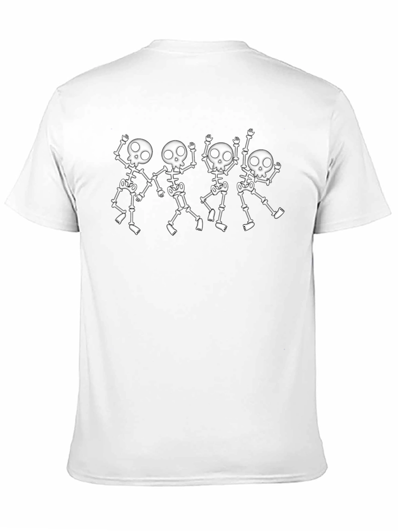 Dancing Skeleton Crew Black Graphic Tee