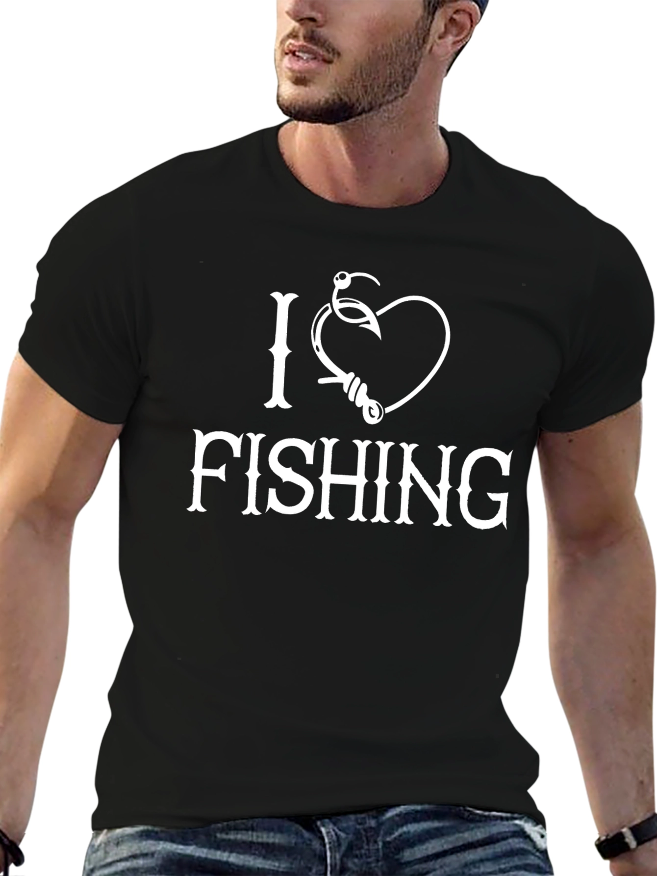 I Heart Fishing Graphic T-Shirt