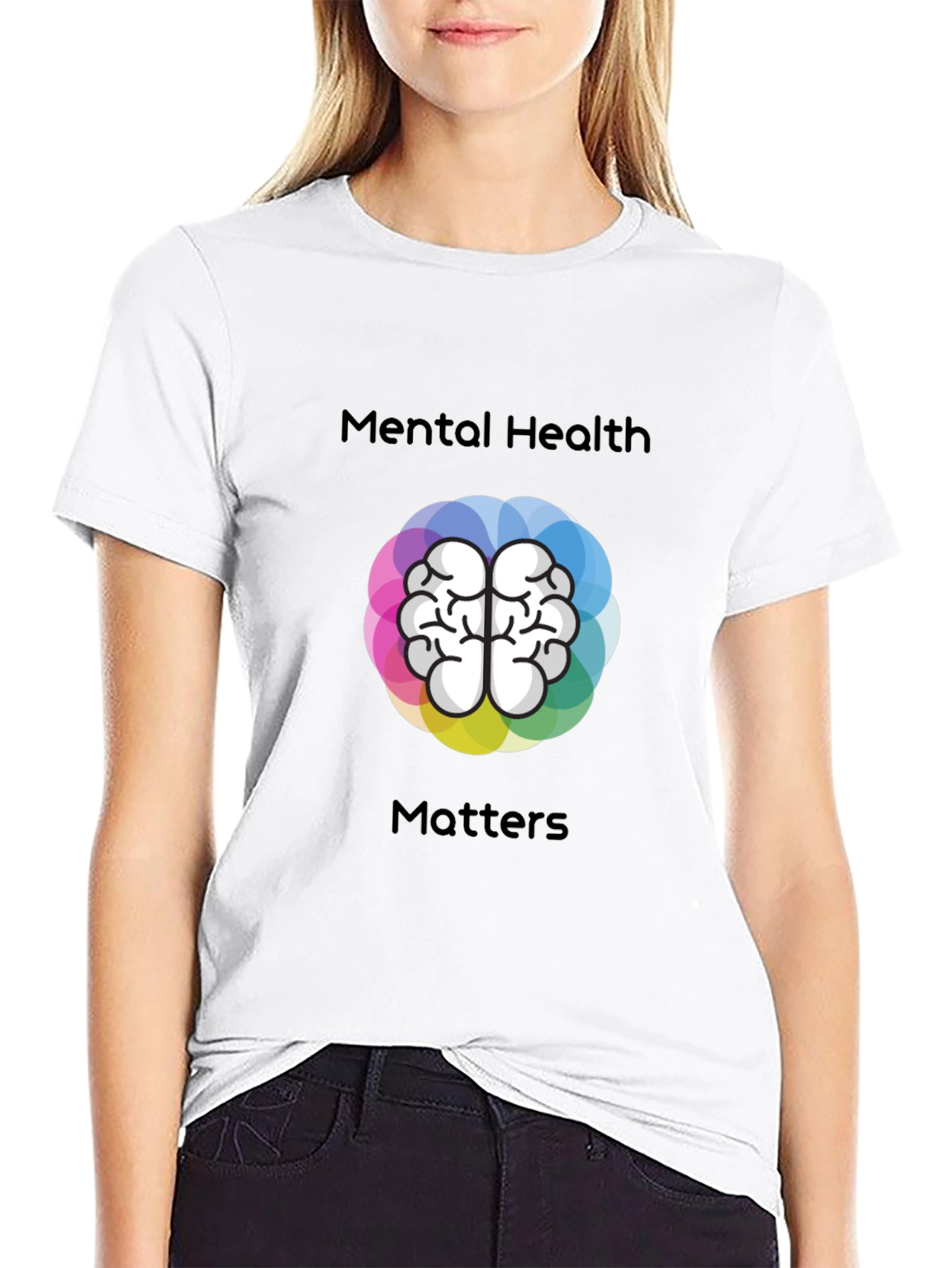 Mental Health Matters T-Shirt - Brain Graphic Tee