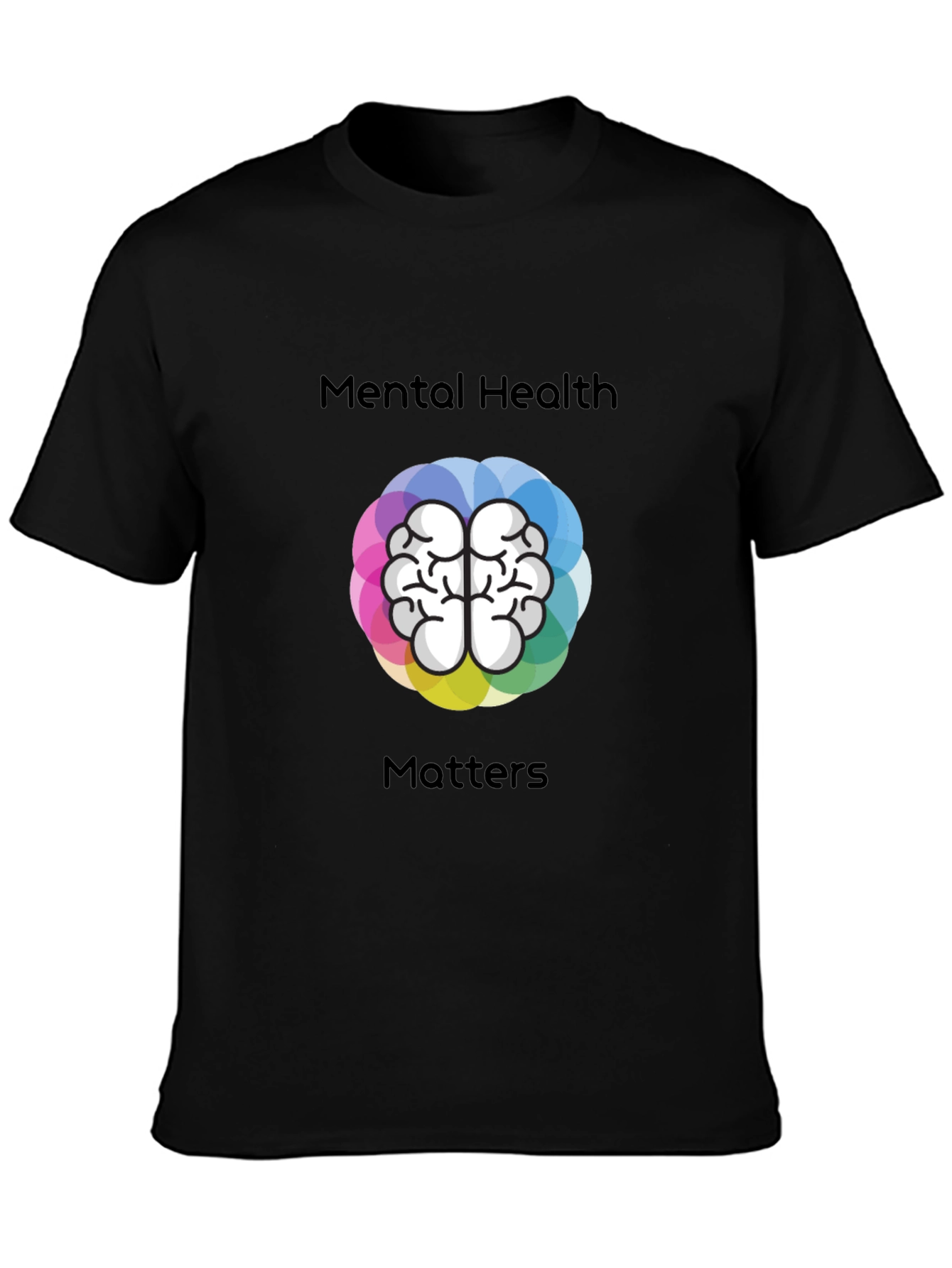 Mental Health Matters T-Shirt - Brain Graphic Tee