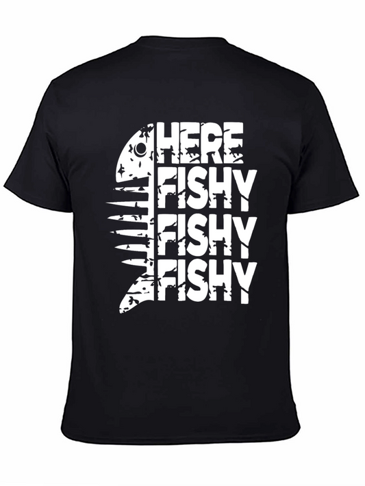 Here Fishy Fishy Fishy Graphic T-Shirt