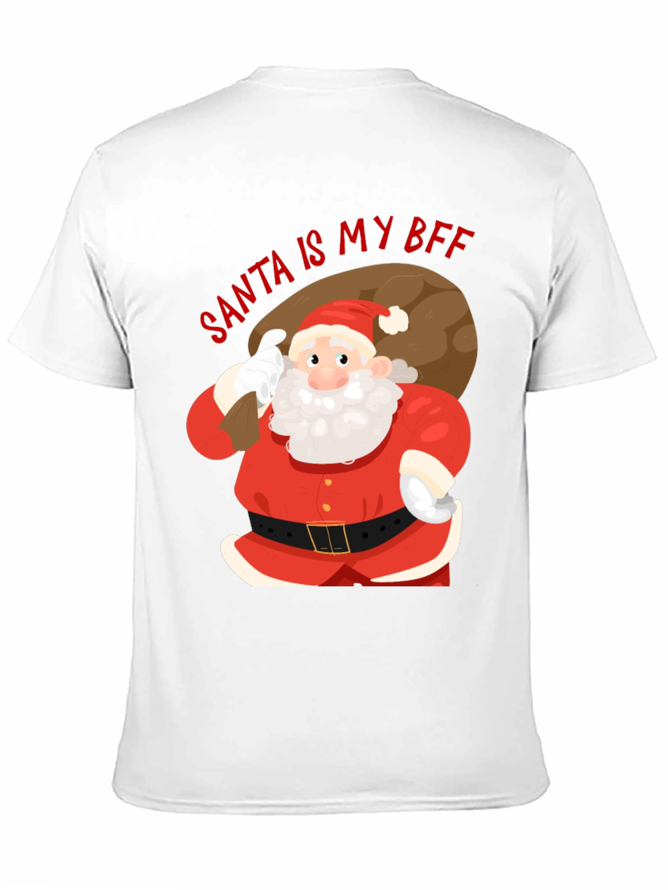 Santa Is My BFF Christmas T-Shirt