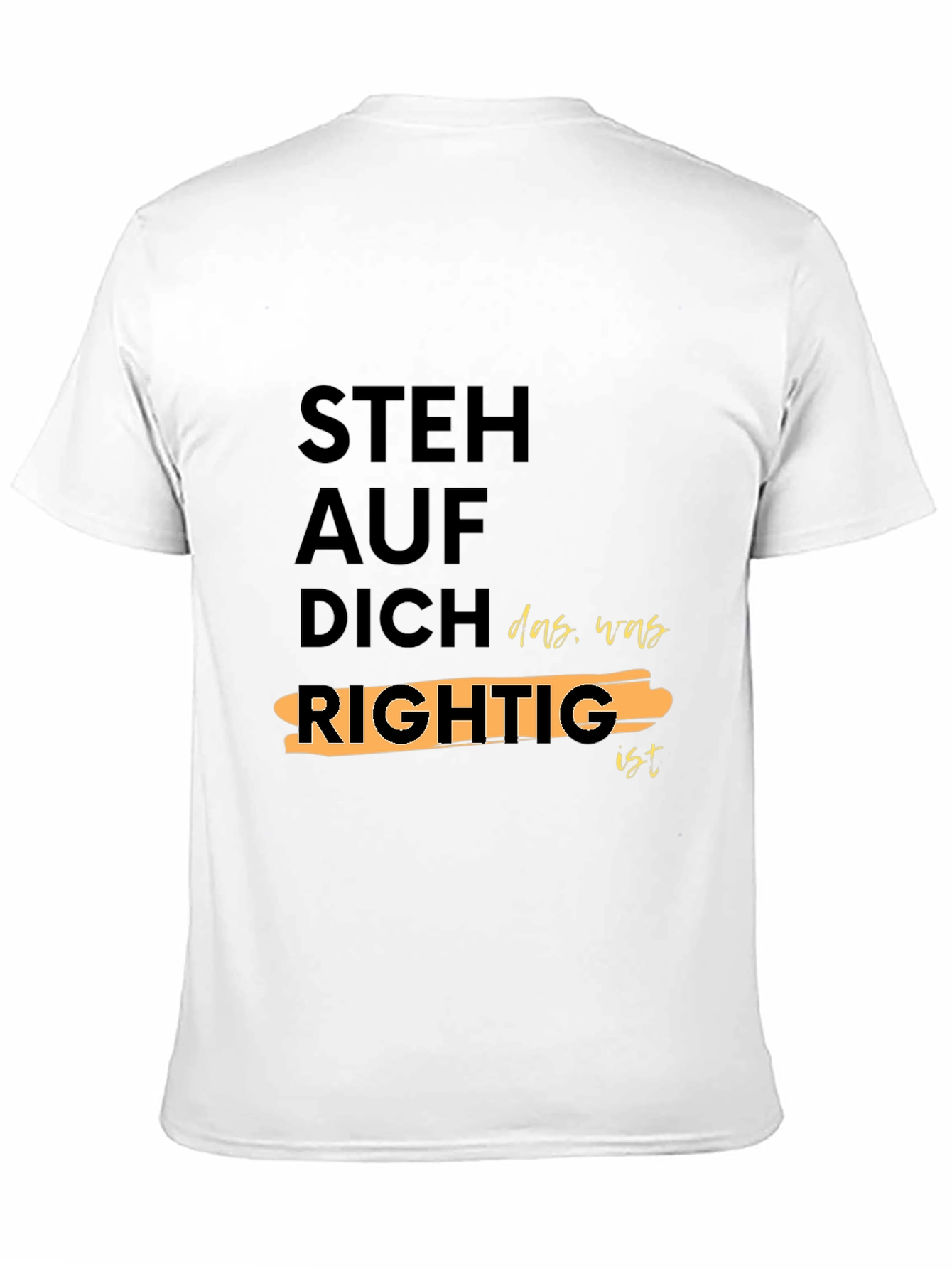 Steh Auf Dich Rightig Black Graphic T-Shirt