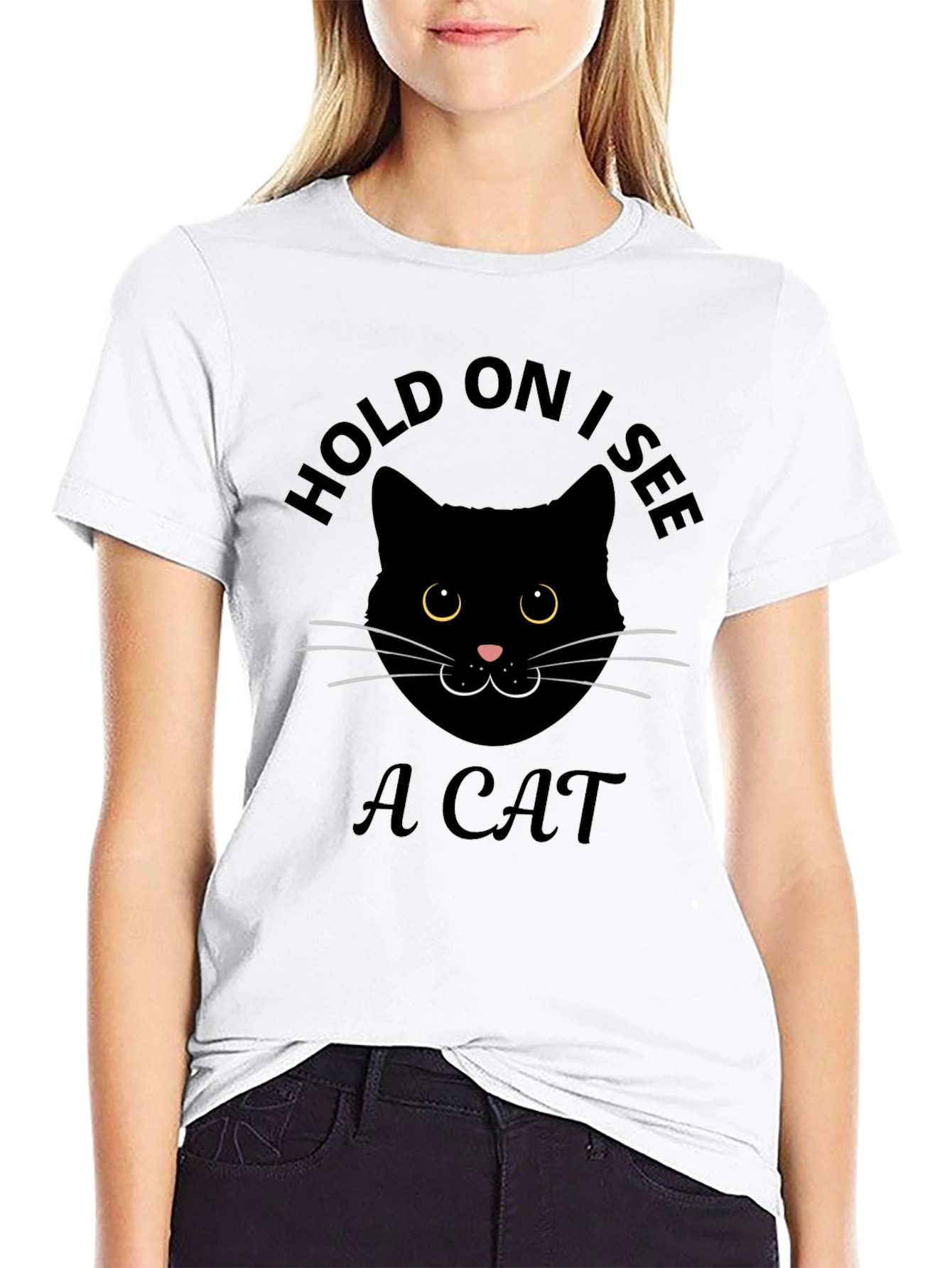 Hold On I See A Cat T-Shirt