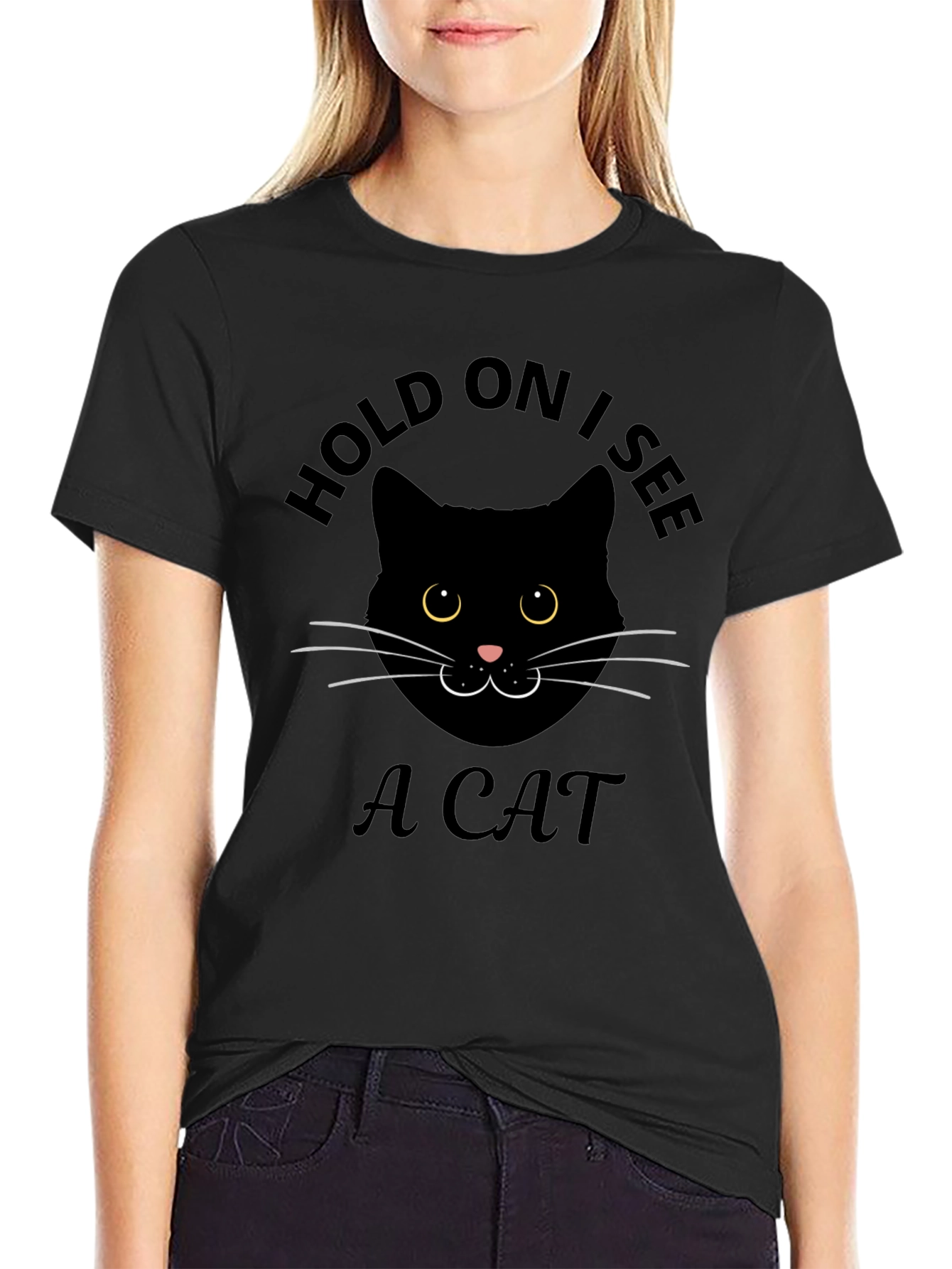 Hold On I See A Cat T-Shirt