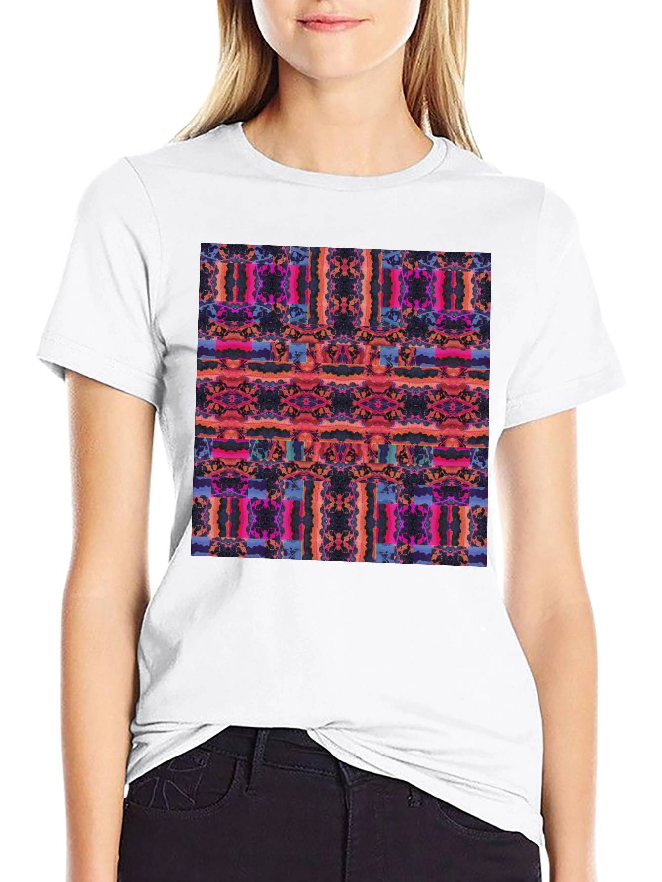 Abstract Art Tee - Bold Patterned Graphic T-Shirt