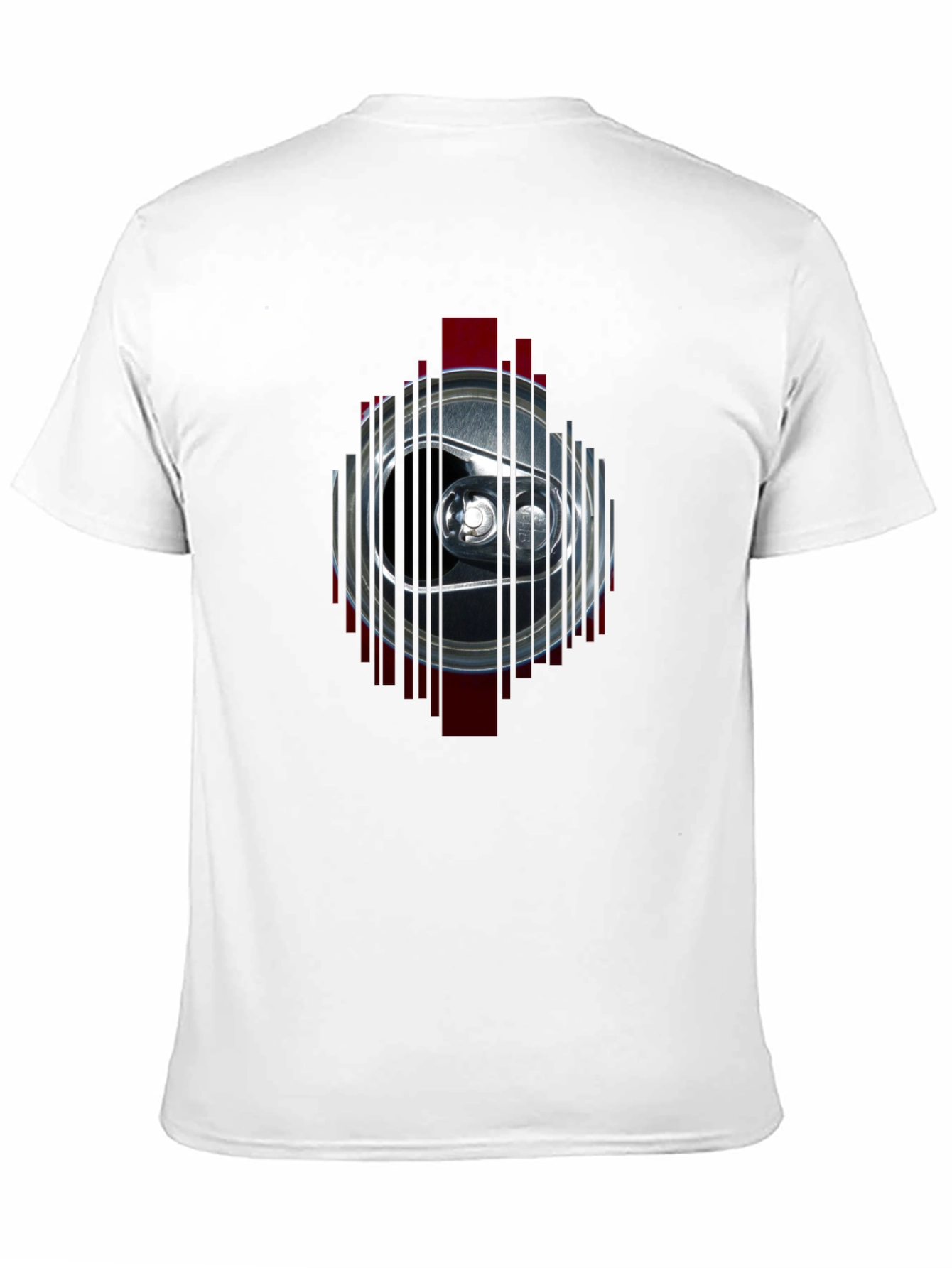 Mens Black T-Shirt with Can Graphic