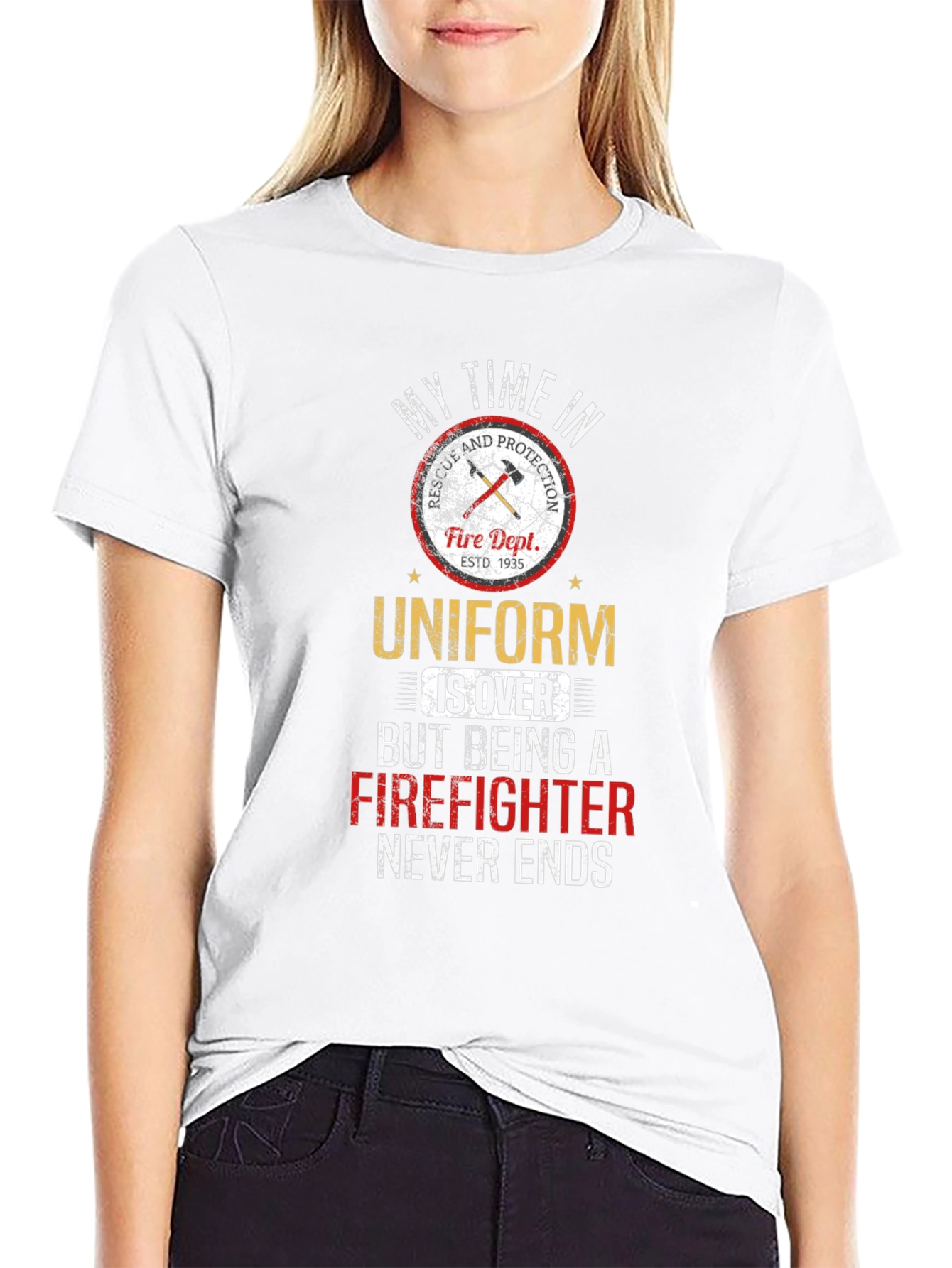 Firefighter T-Shirt - My Time in Uniform