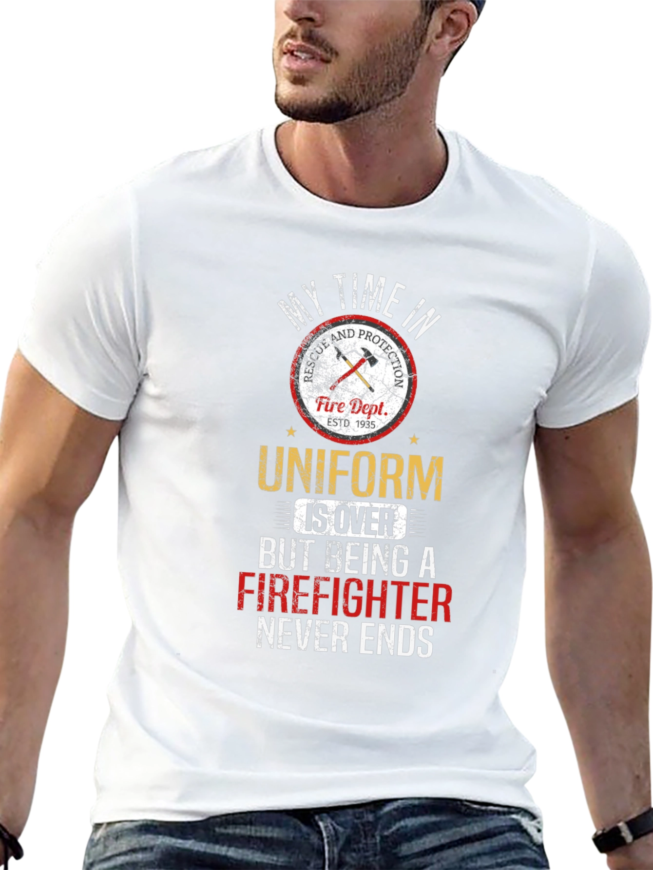 Firefighter T-Shirt - My Time in Uniform