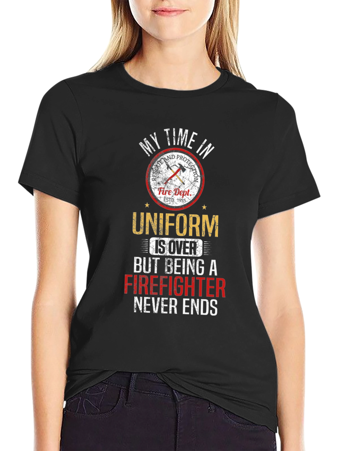 Firefighter T-Shirt - My Time in Uniform