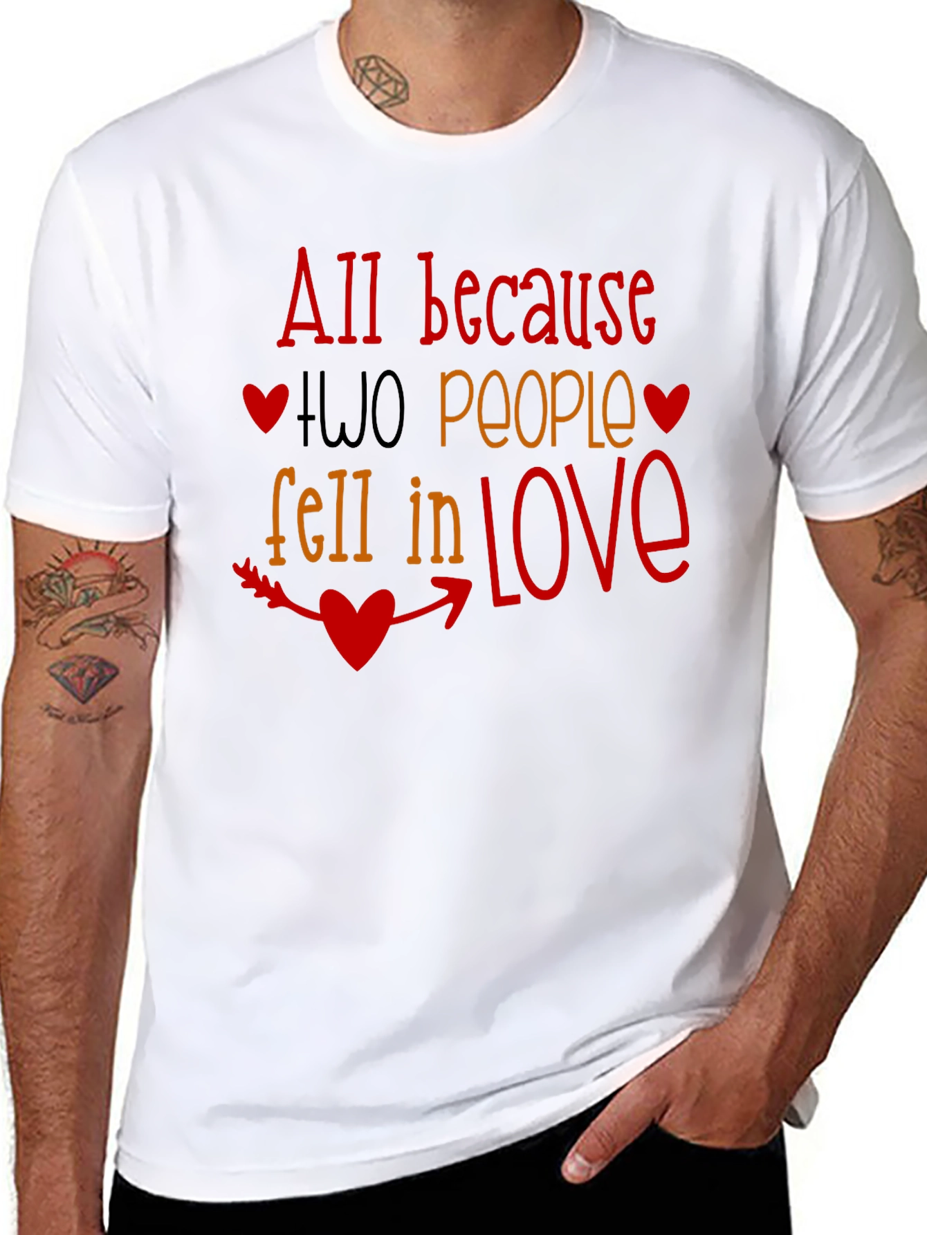 All Because Two People Fell In Love T-Shirt